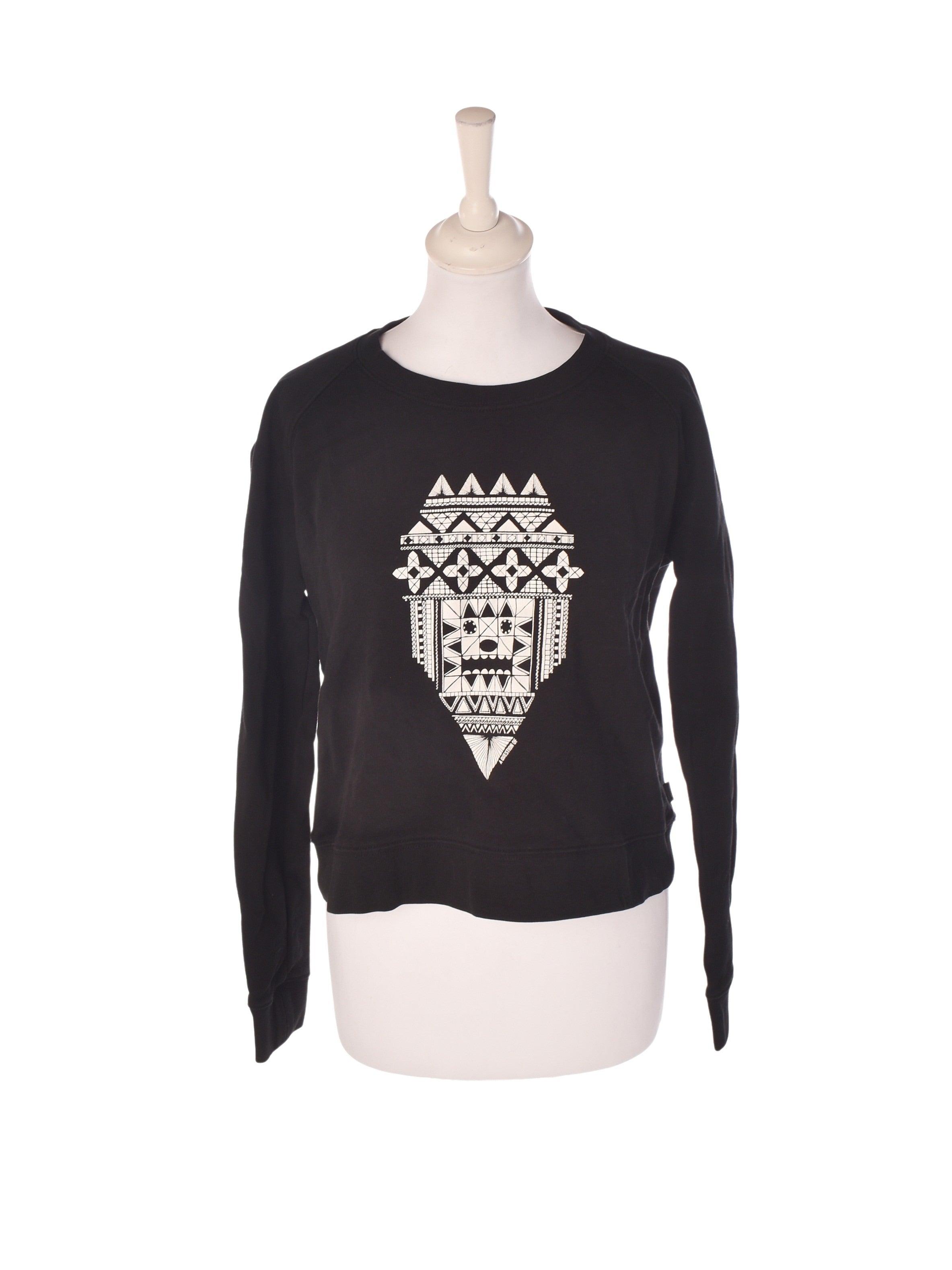 A Question Of Sweatshirt - S / Sort / Kvinde - SassyLAB Secondhand