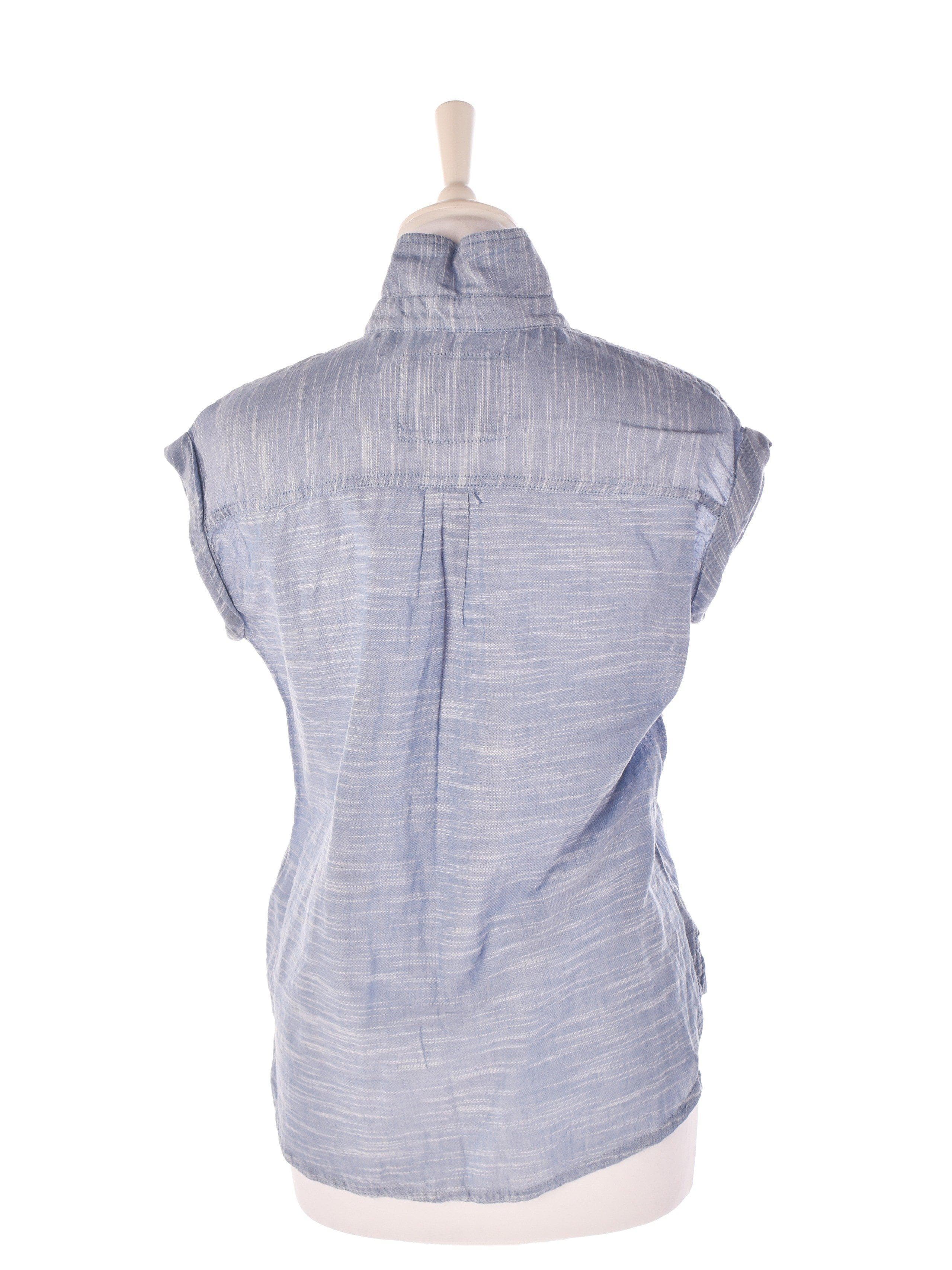 Abercrombie & Fitch Skjorte - XS / Blå / Kvinde - SassyLAB Secondhand