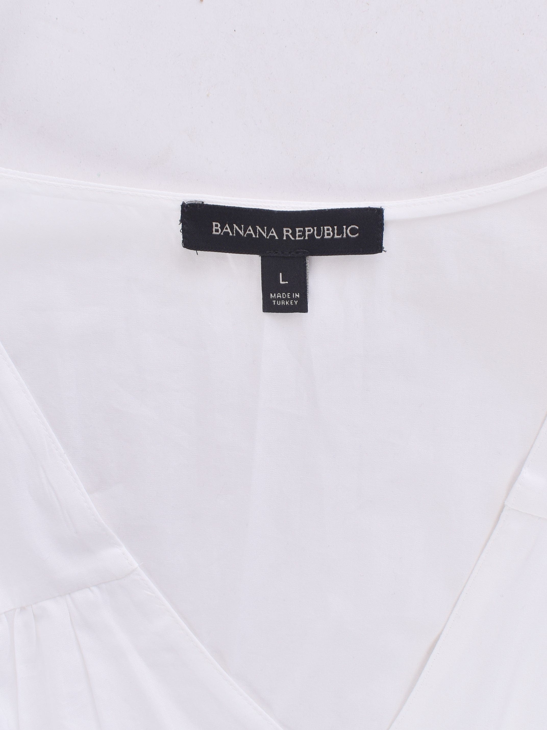 Banana Republic Top - L / Hvid / Kvinde - SassyLAB Secondhand