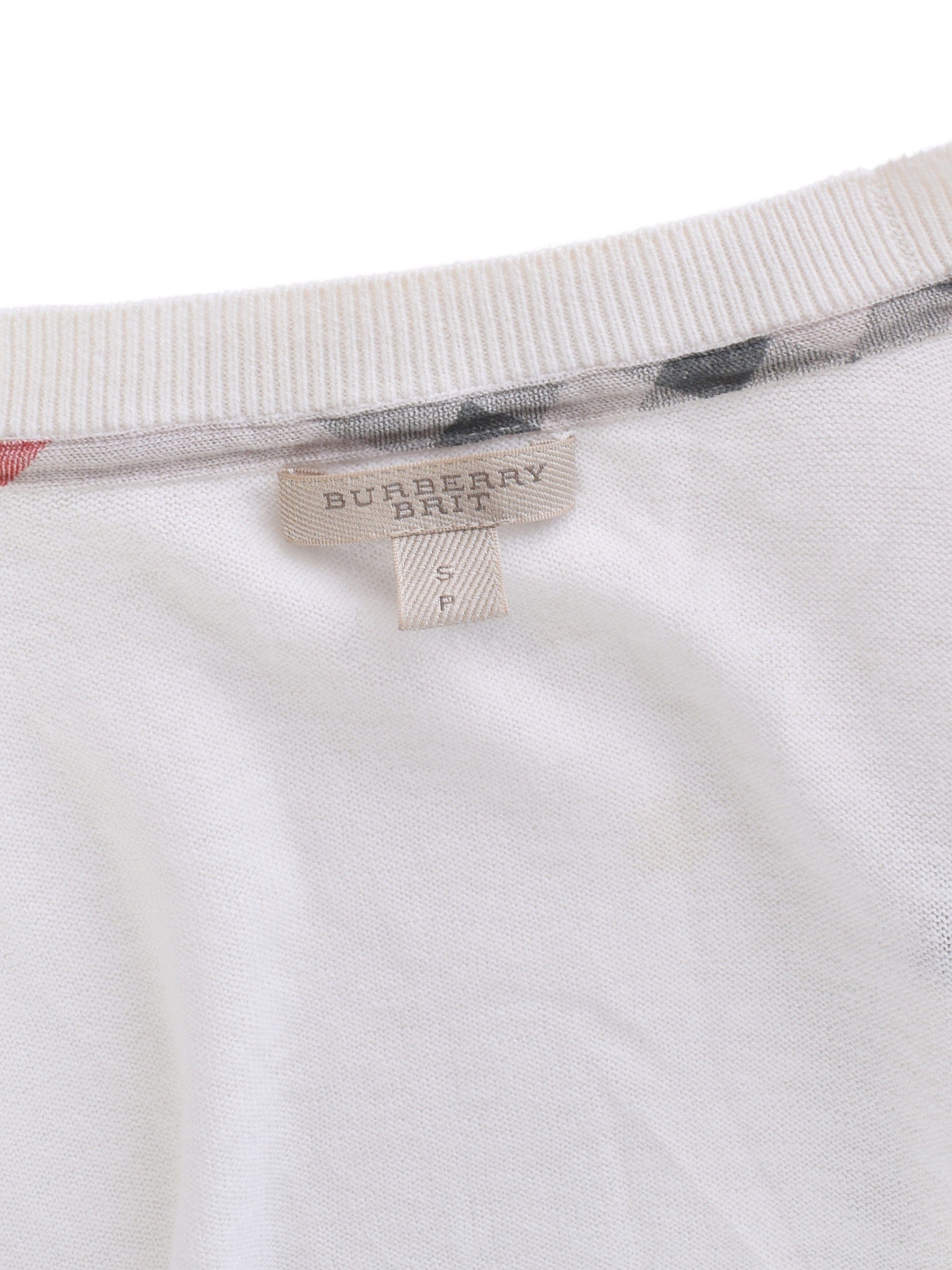 Burberry Cardigan - S / Hvid / Kvinde - SassyLAB Secondhand