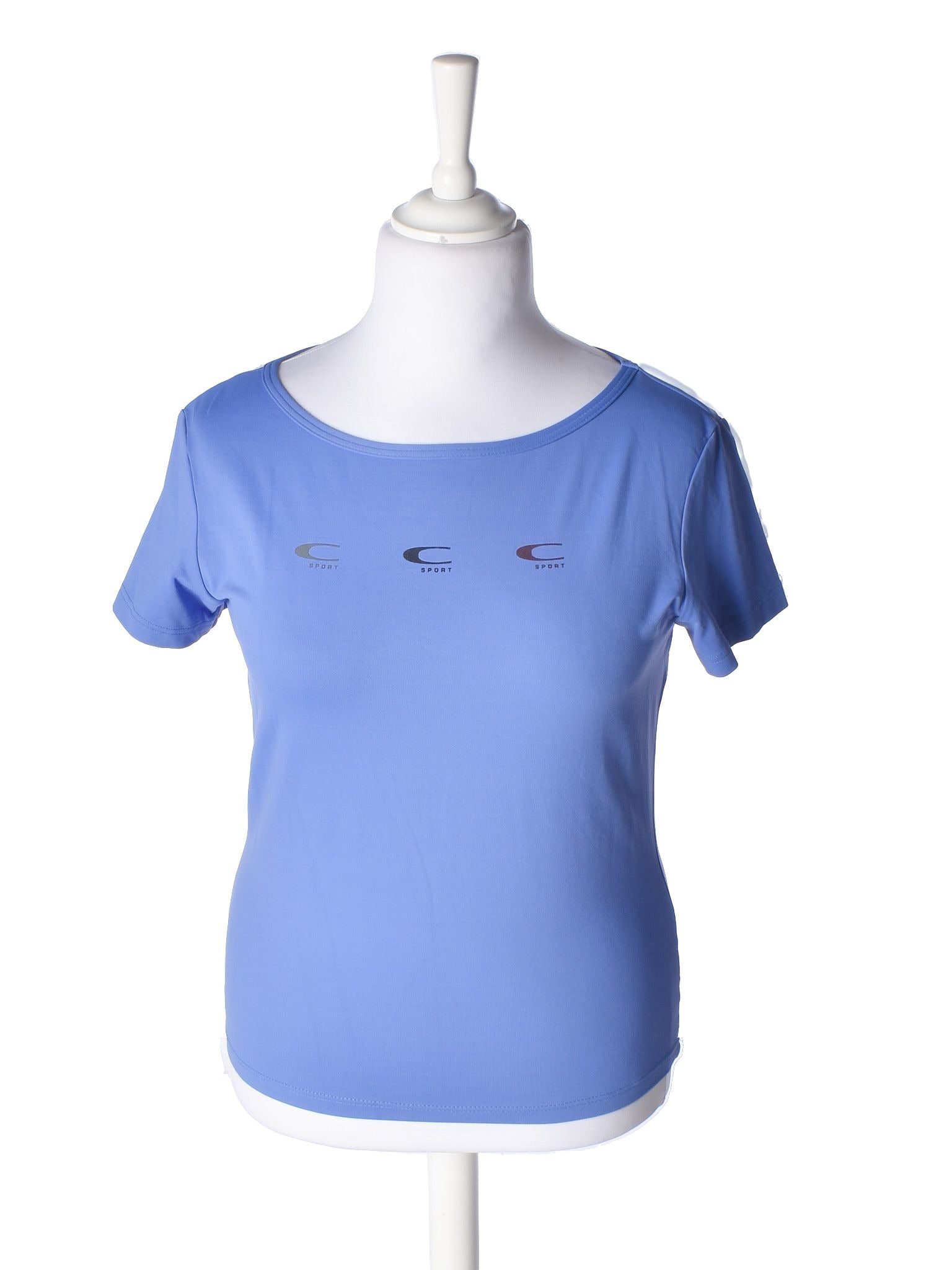 Carite Sport Trænings T-Shirt - 44 / Blå / Kvinde - SassyLAB Secondhand