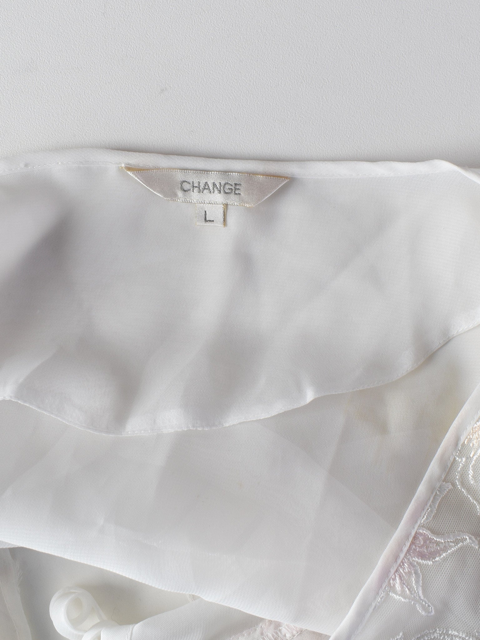 Change Kimono - L / Hvid / Kvinde - SassyLAB Secondhand