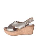 Clarks Sandaler - 39 / Guld / Kvinde - SassyLAB Secondhand
