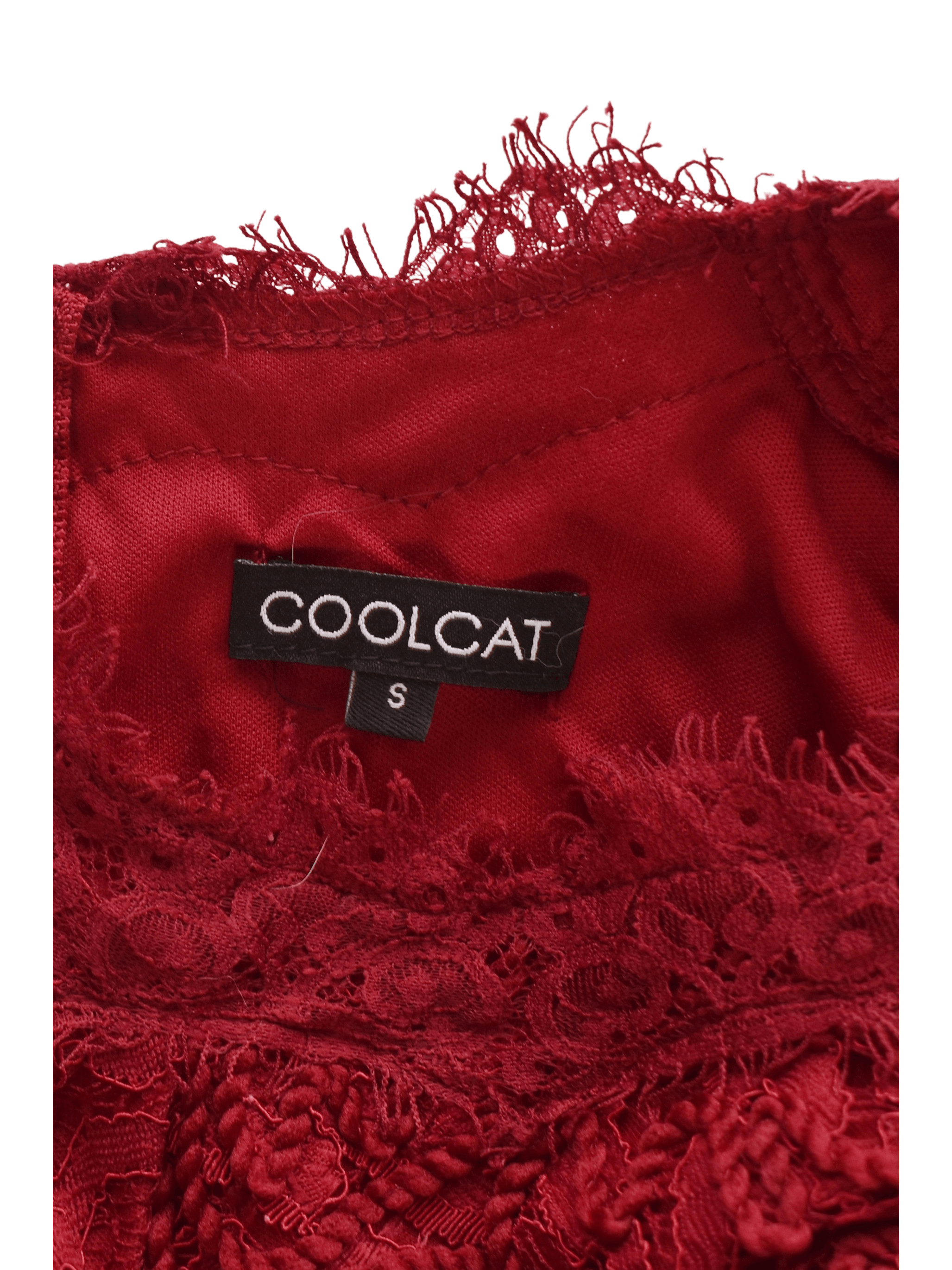 Coolcat Kjole - S / Rød / Kvinde - SassyLAB Secondhand