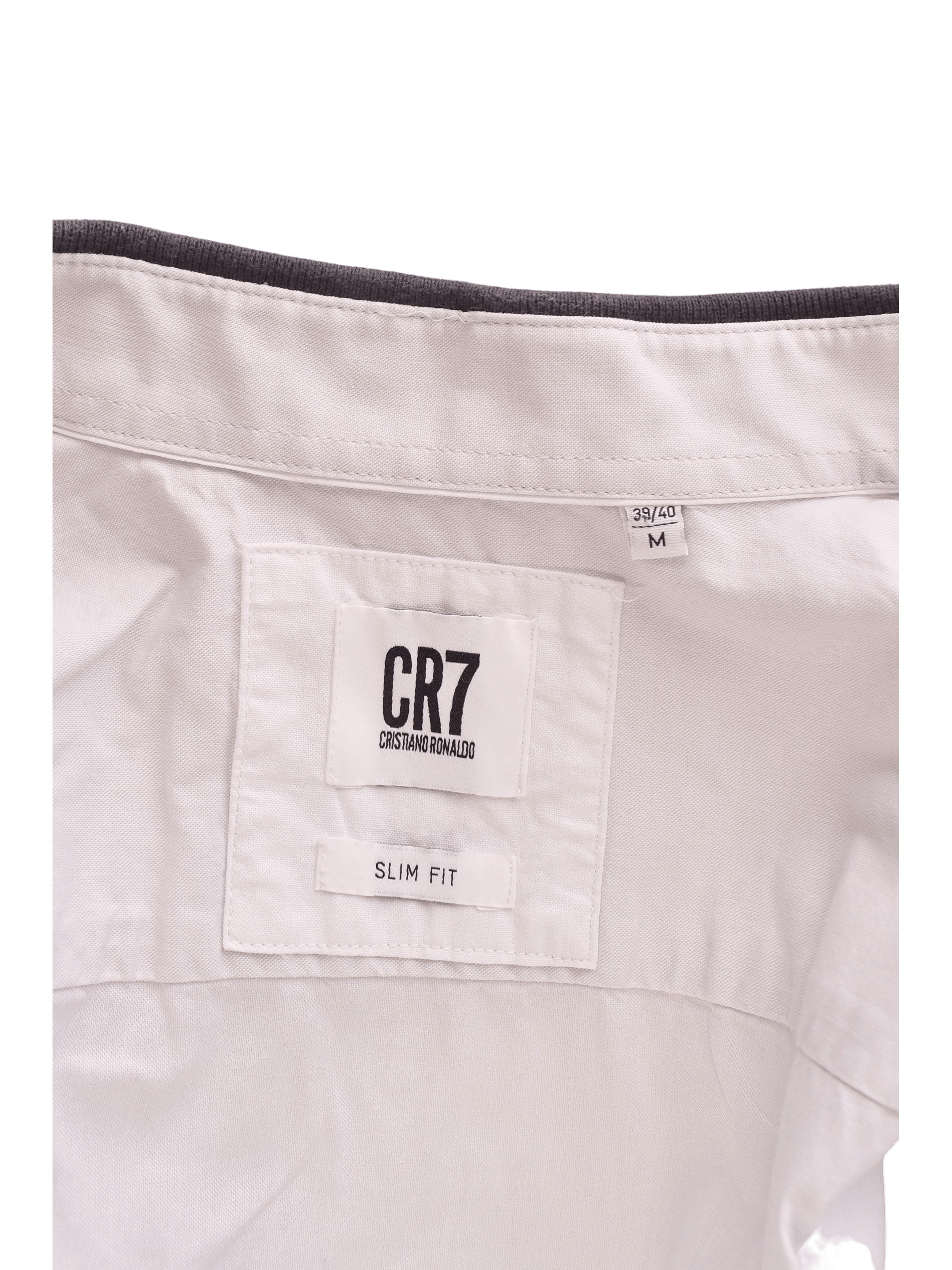 CR7 Skjorte - M / Hvid / Mand - SassyLAB Secondhand