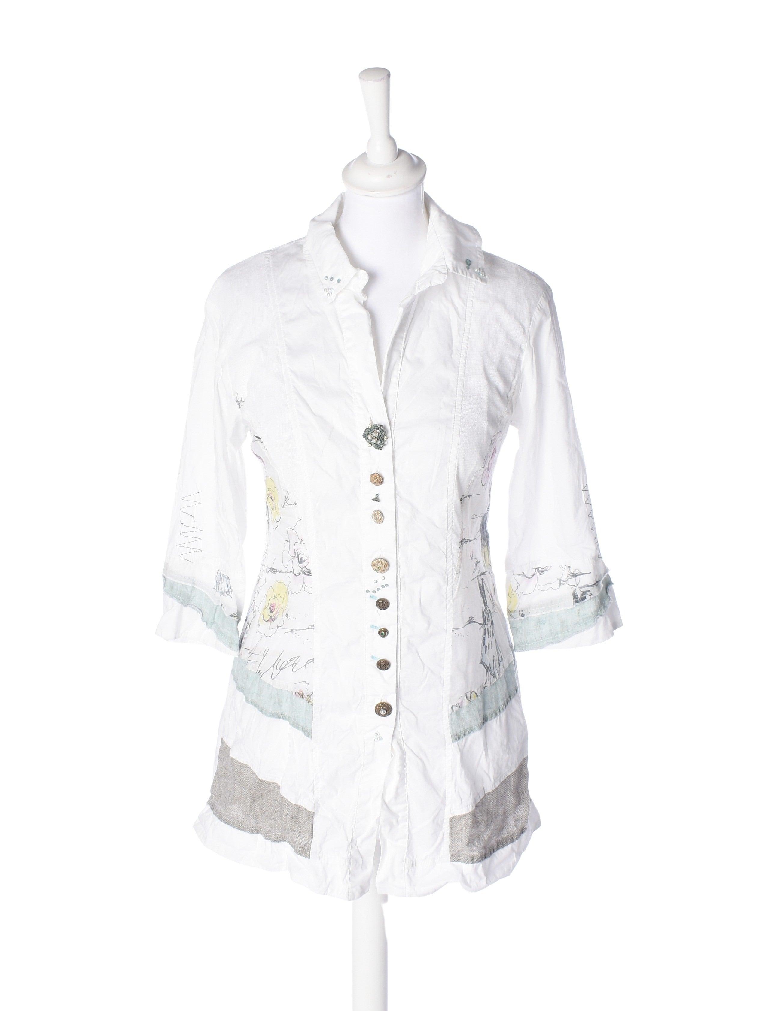 Elisa Cavaletti Skjorte - S / Hvid / Kvinde - SassyLAB Secondhand