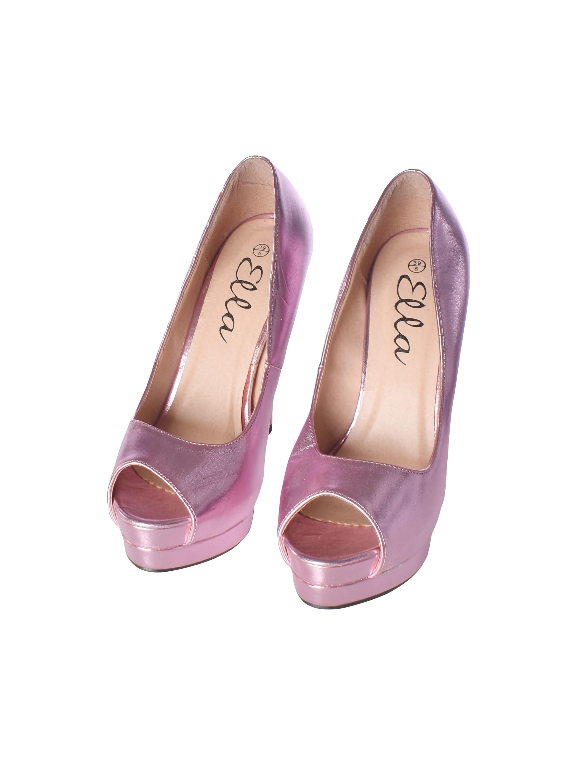 Ella Stiletter - 39 / Metallic / Kvinde - SassyLAB Secondhand