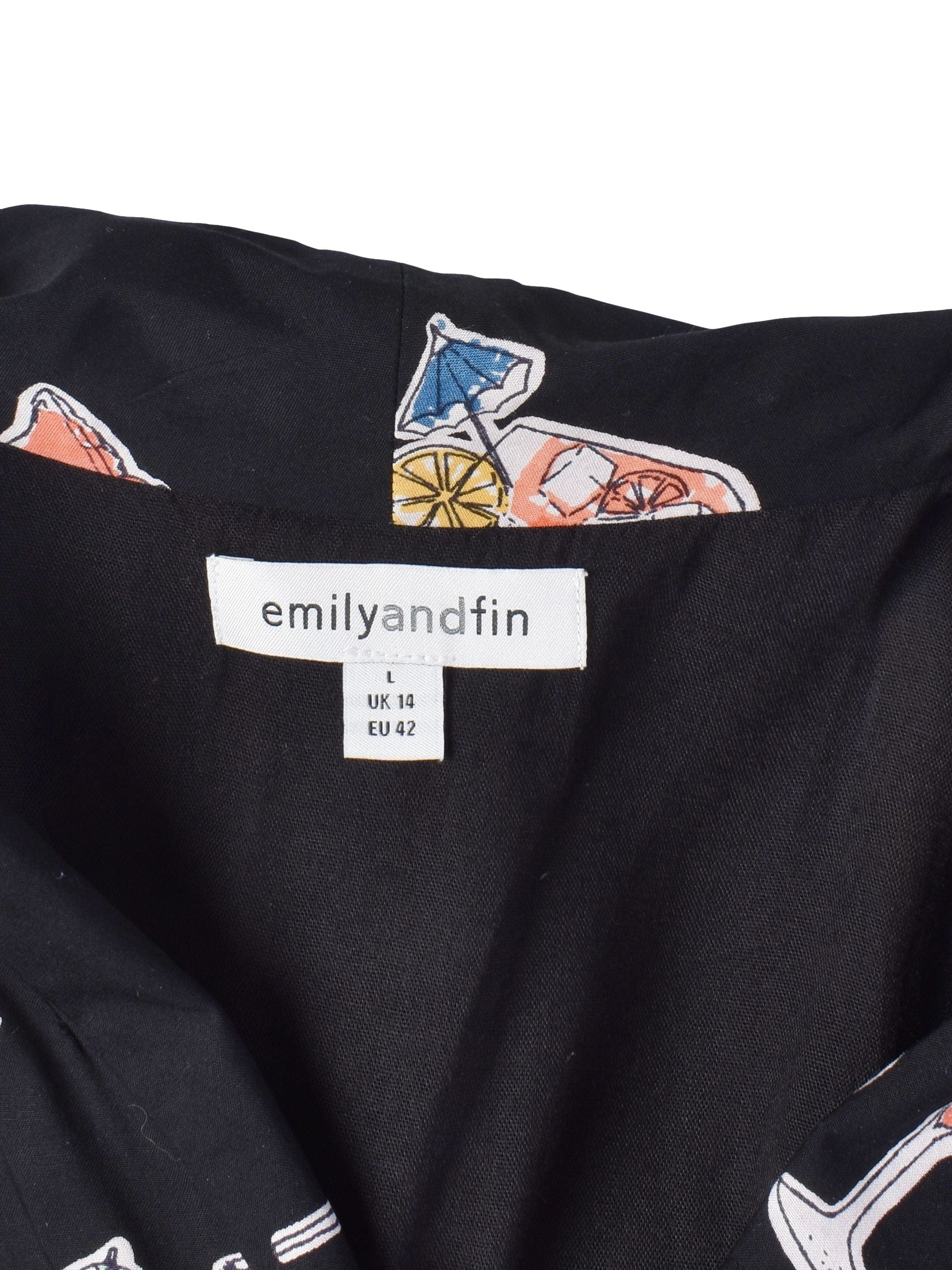 Emilyandfin Buksedragt - 42 / Sort / Kvinde - SassyLAB Secondhand