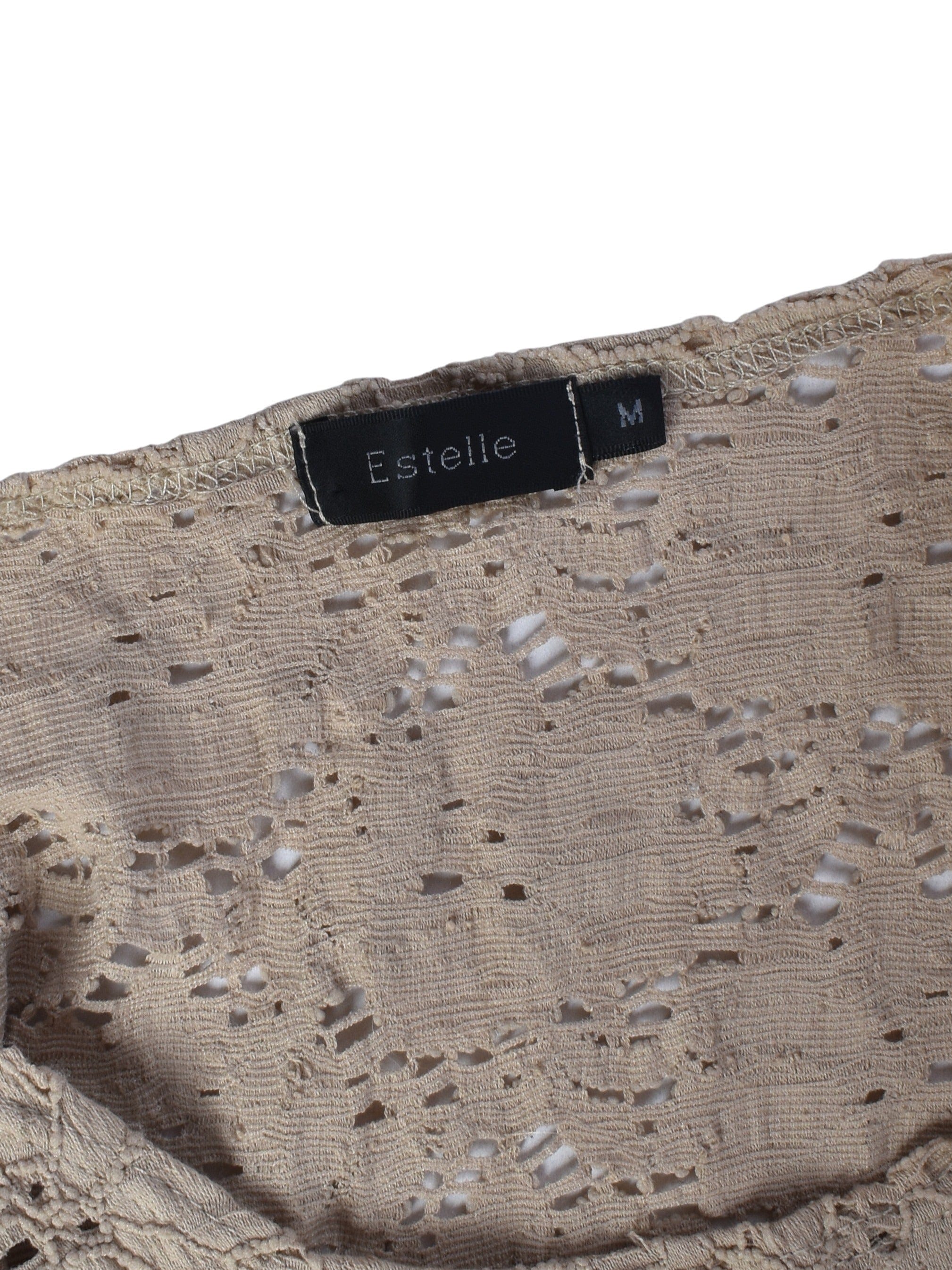 Estelle Top - M / Beige / Kvinde - SassyLAB Secondhand