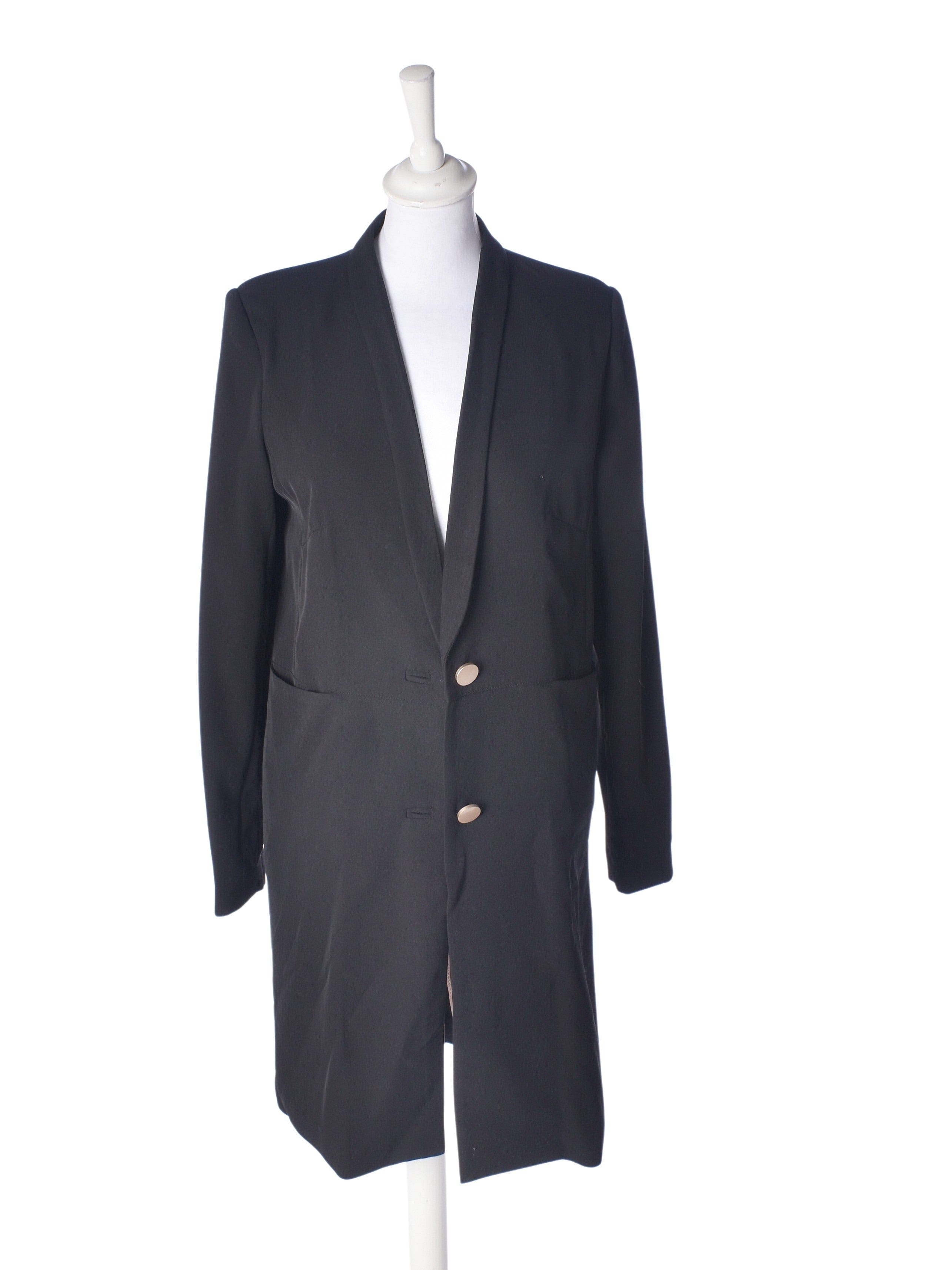 Fine Cph Frakke - S / Sort / Kvinde - SassyLAB Secondhand