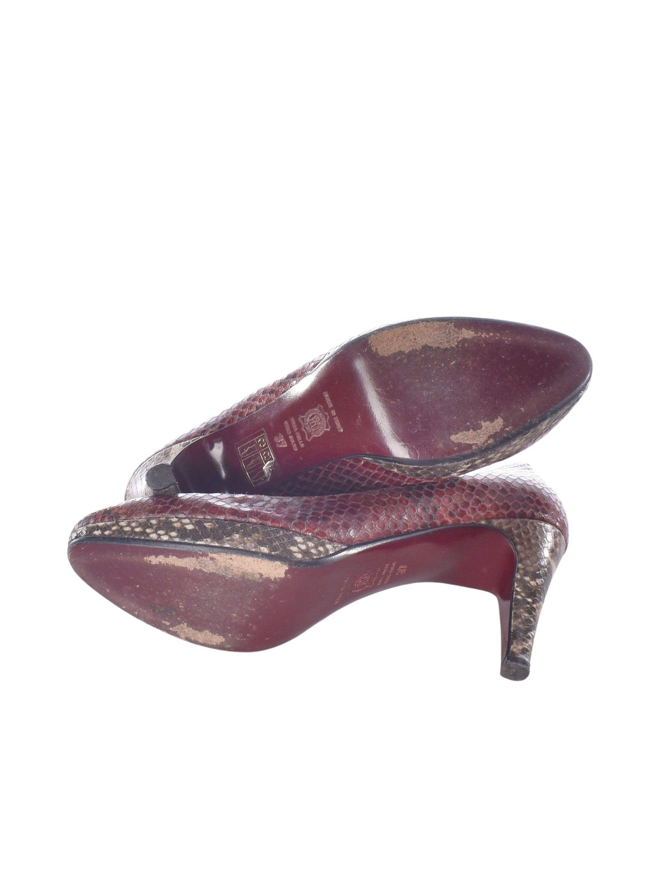 Fonnesberg Stiletter - 37 / Bordeaux / Kvinde - SassyLAB Secondhand