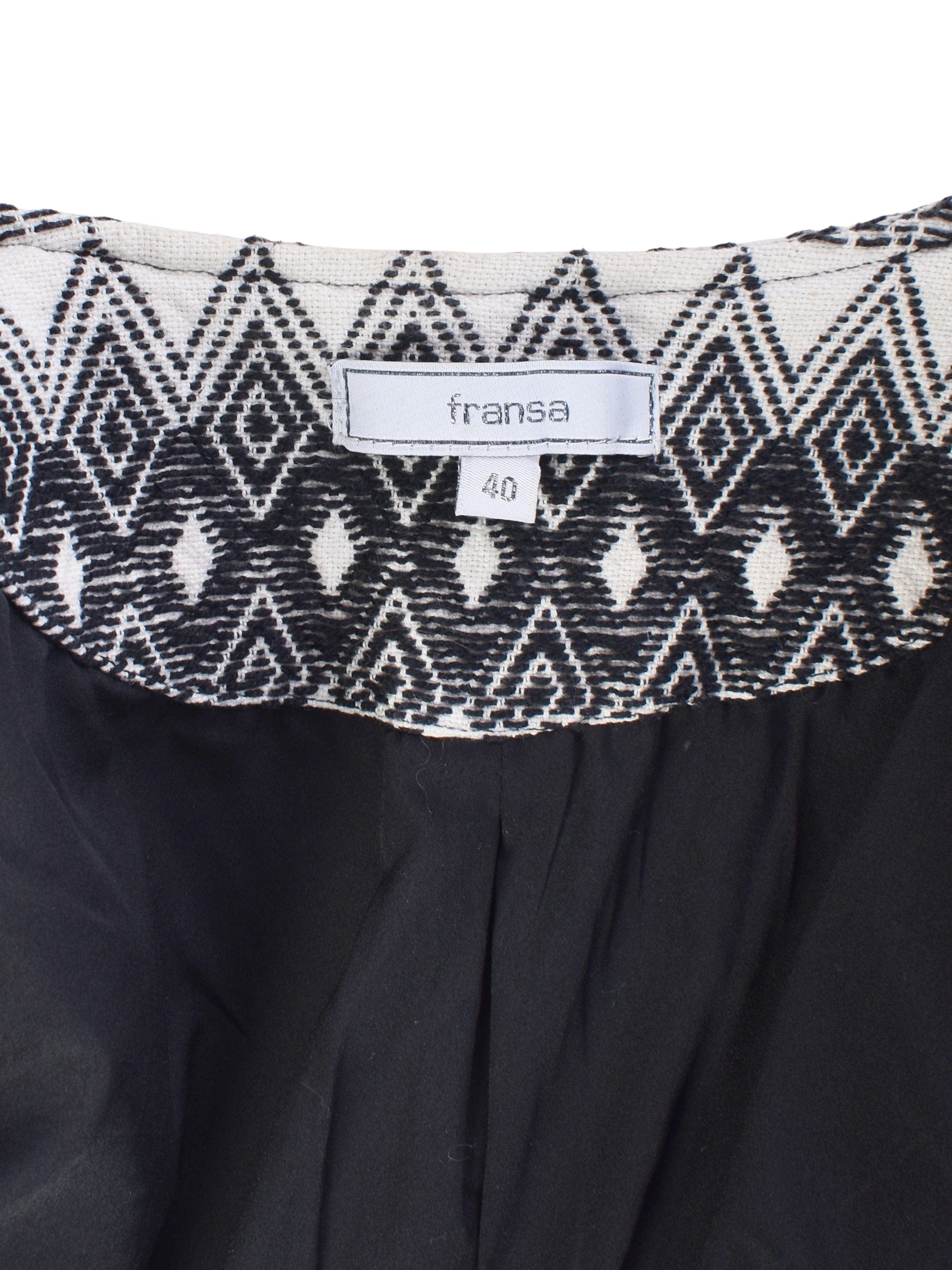 Fransa Jakke - 40 / Hvid / Kvinde - SassyLAB Secondhand