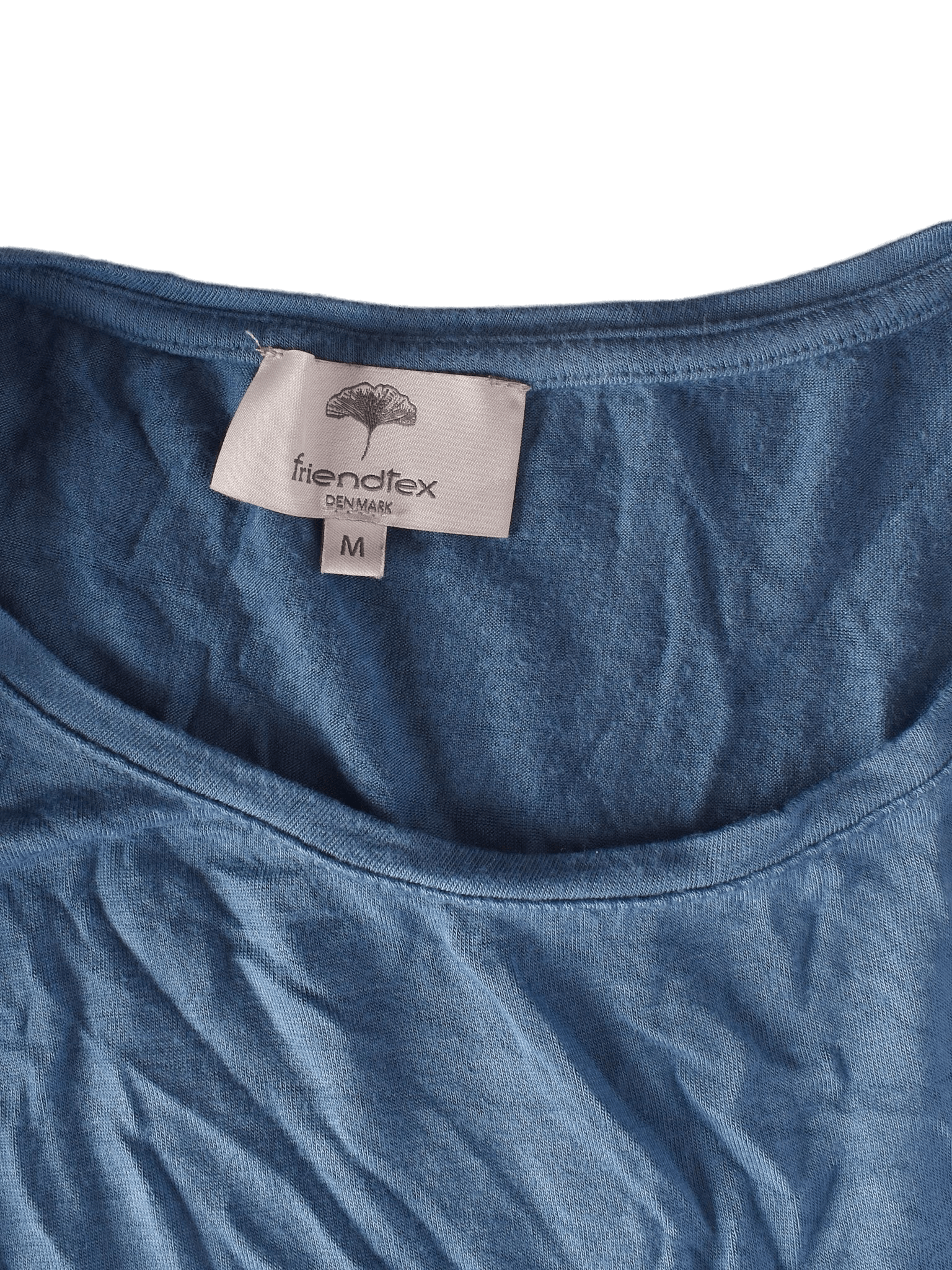 Friendtex T-Shirt - M / Blå / Kvinde - SassyLAB Secondhand