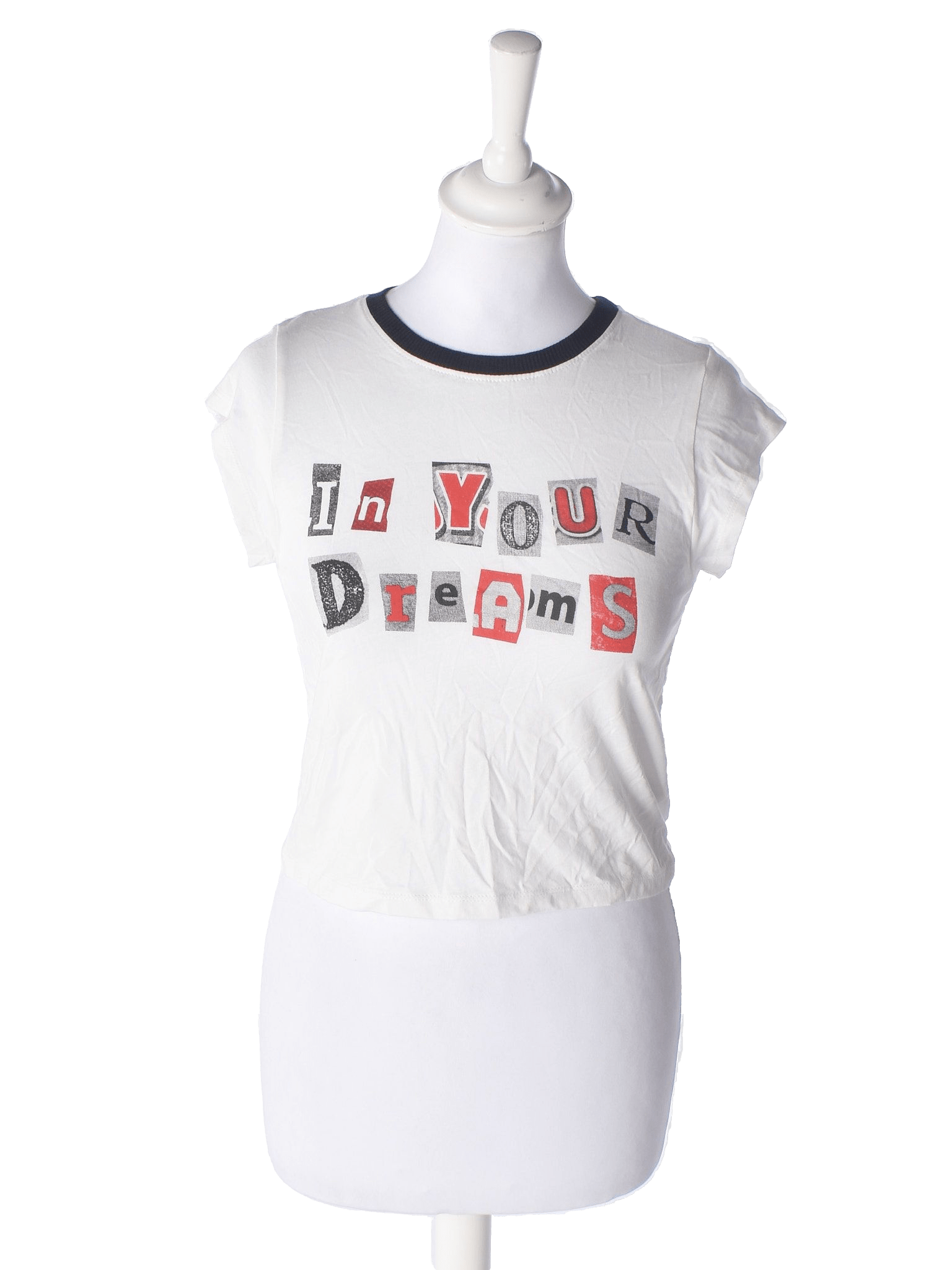 H&M Crop top - S / Hvid / Kvinde - SassyLAB Secondhand