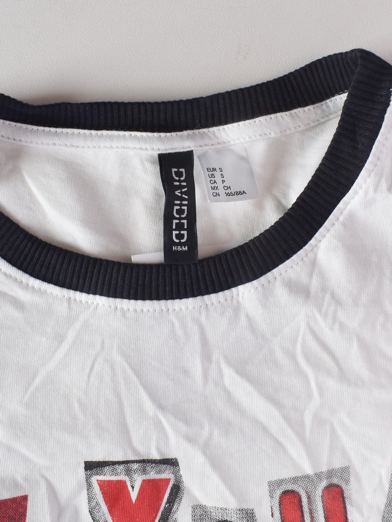 H&M Crop top - S / Hvid / Kvinde - SassyLAB Secondhand