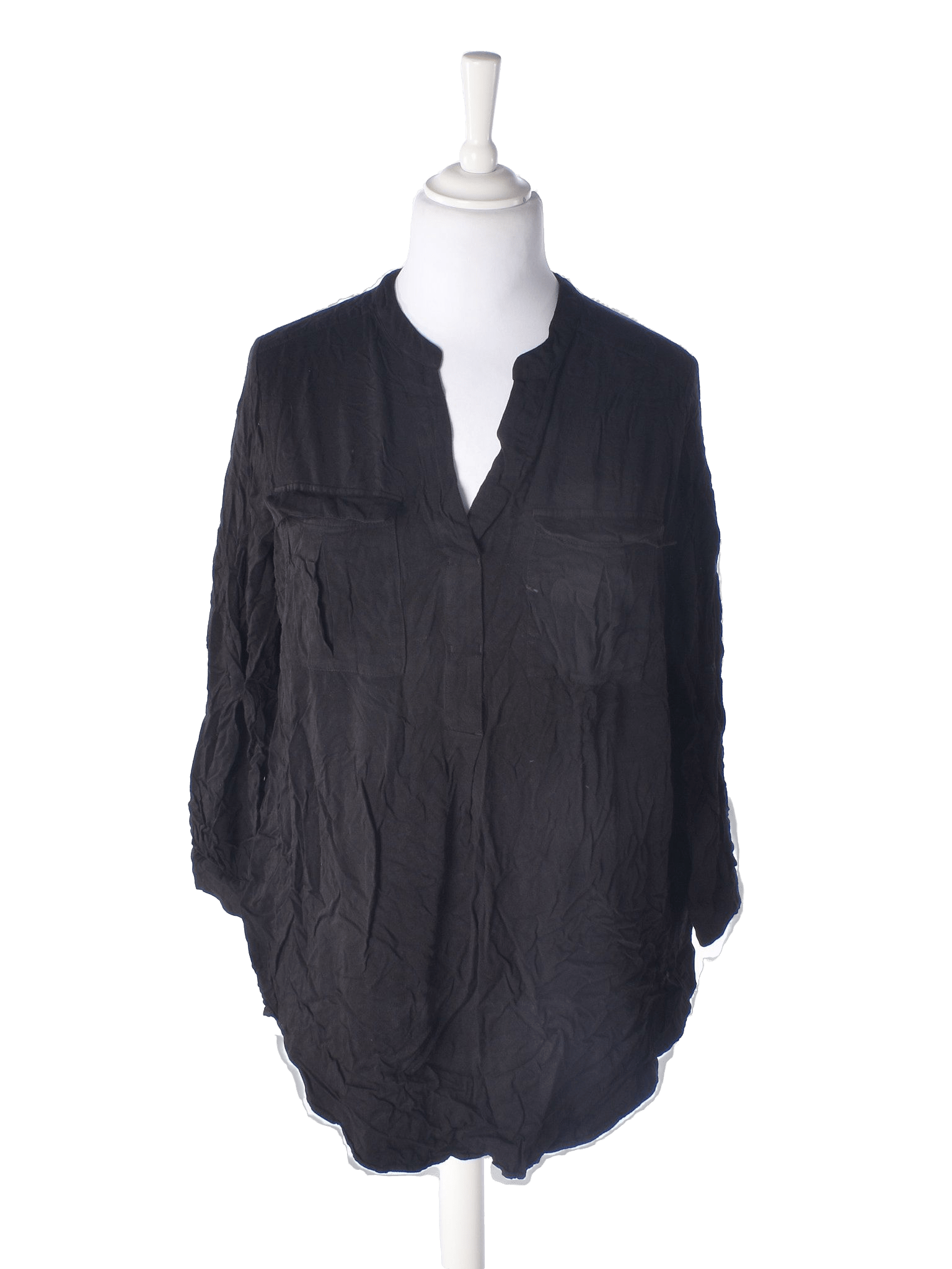 H&M Skjorte - 44 / Sort / Kvinde - SassyLAB Secondhand