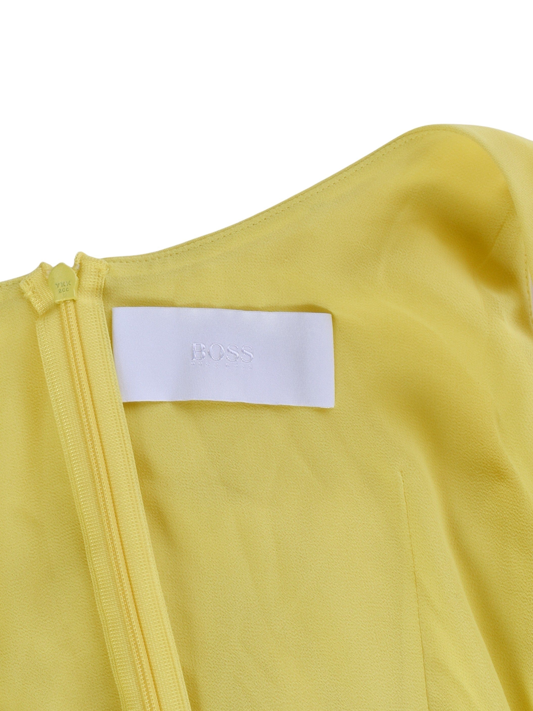 Hugo Boss Kjole - M / Gul / Kvinde - SassyLAB Secondhand