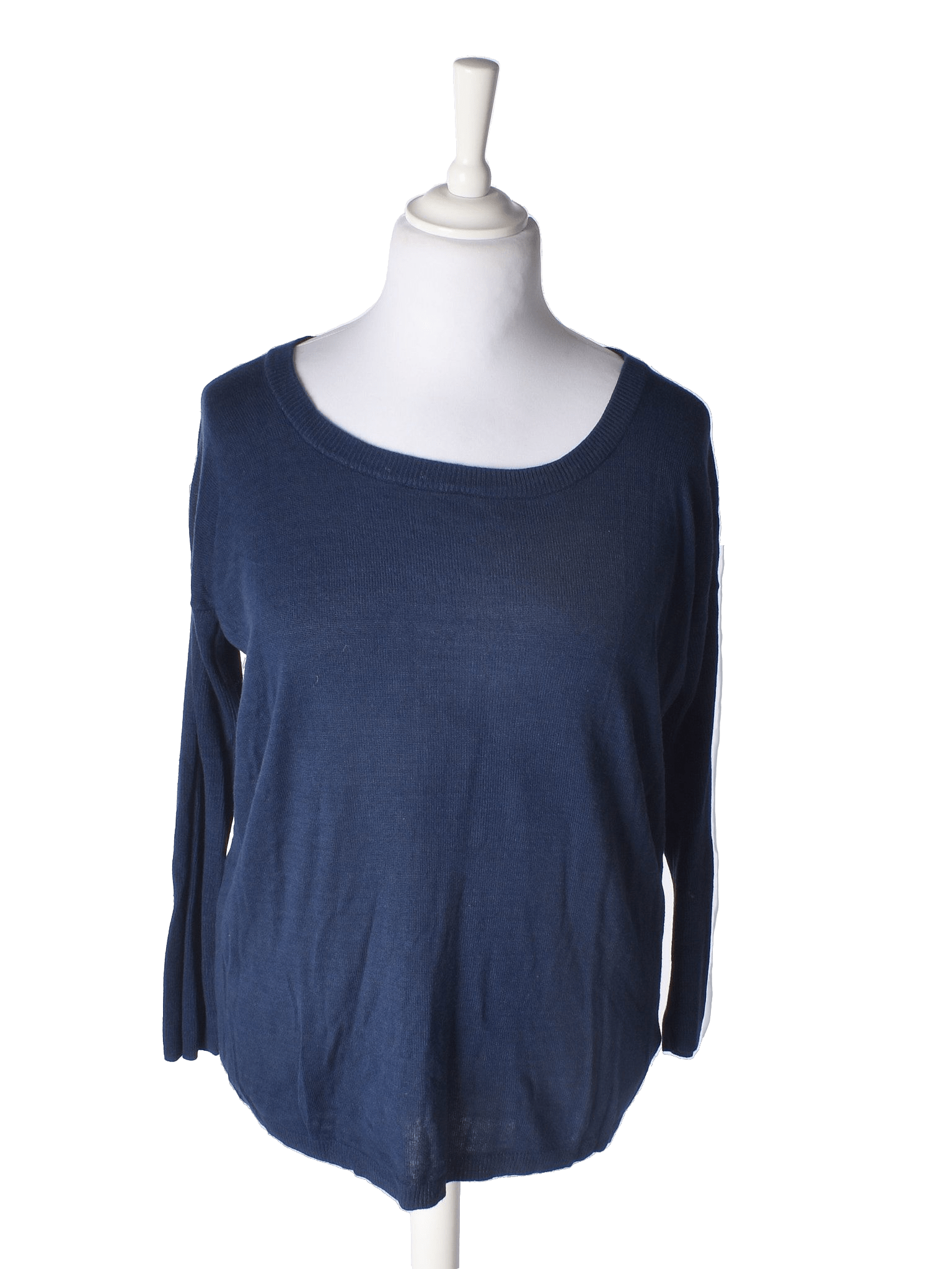 ICHI Striktrøje - S / Blå / Kvinde - SassyLAB Secondhand