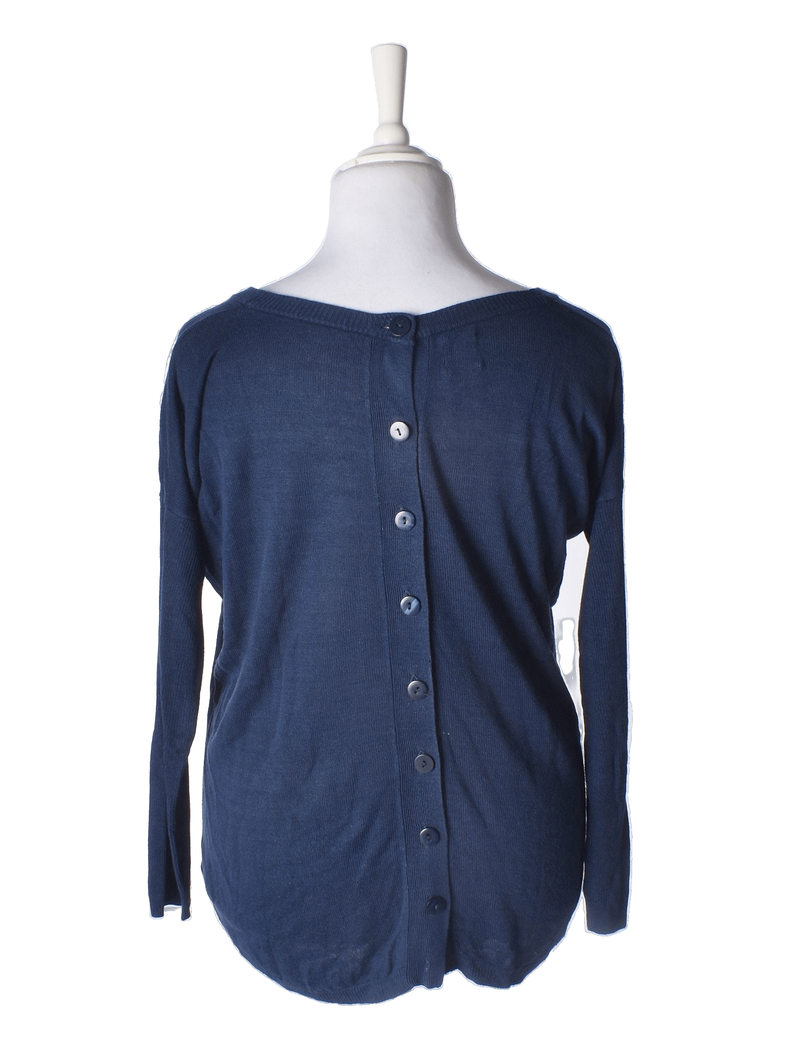 ICHI Striktrøje - S / Blå / Kvinde - SassyLAB Secondhand