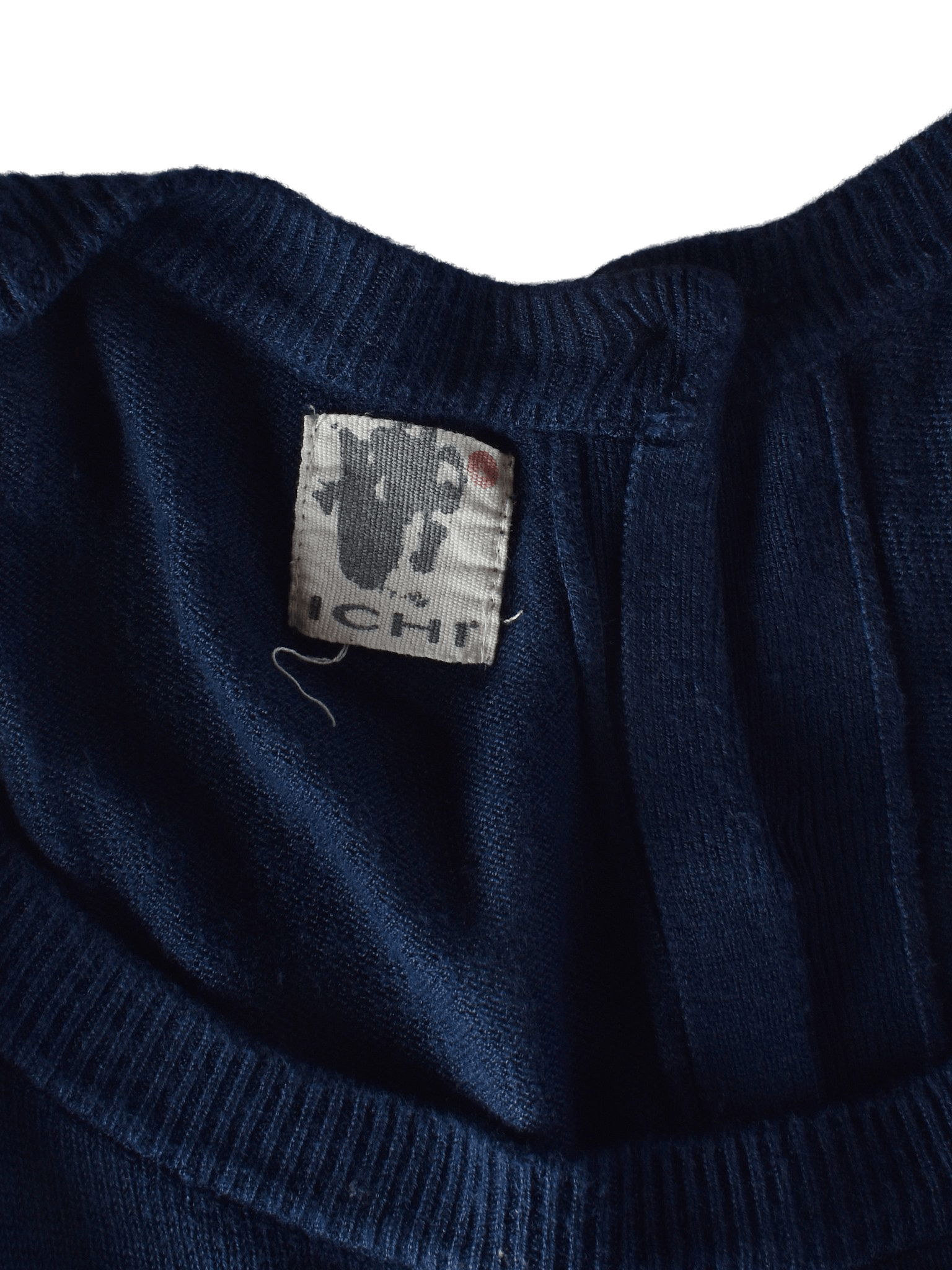 ICHI Striktrøje - S / Blå / Kvinde - SassyLAB Secondhand
