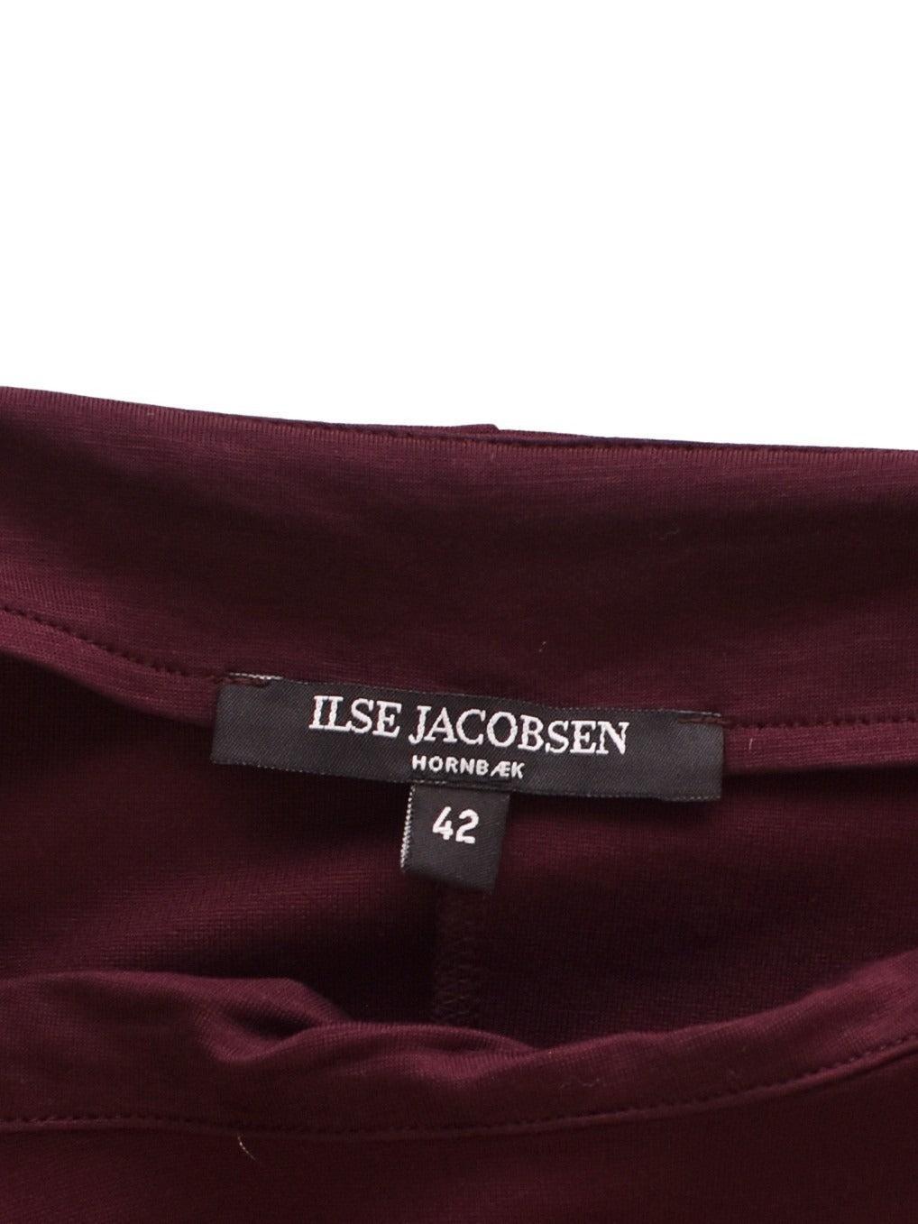 Ilse Jacobsen Kjole - 42 / Bordeaux / Kvinde - SassyLAB Secondhand