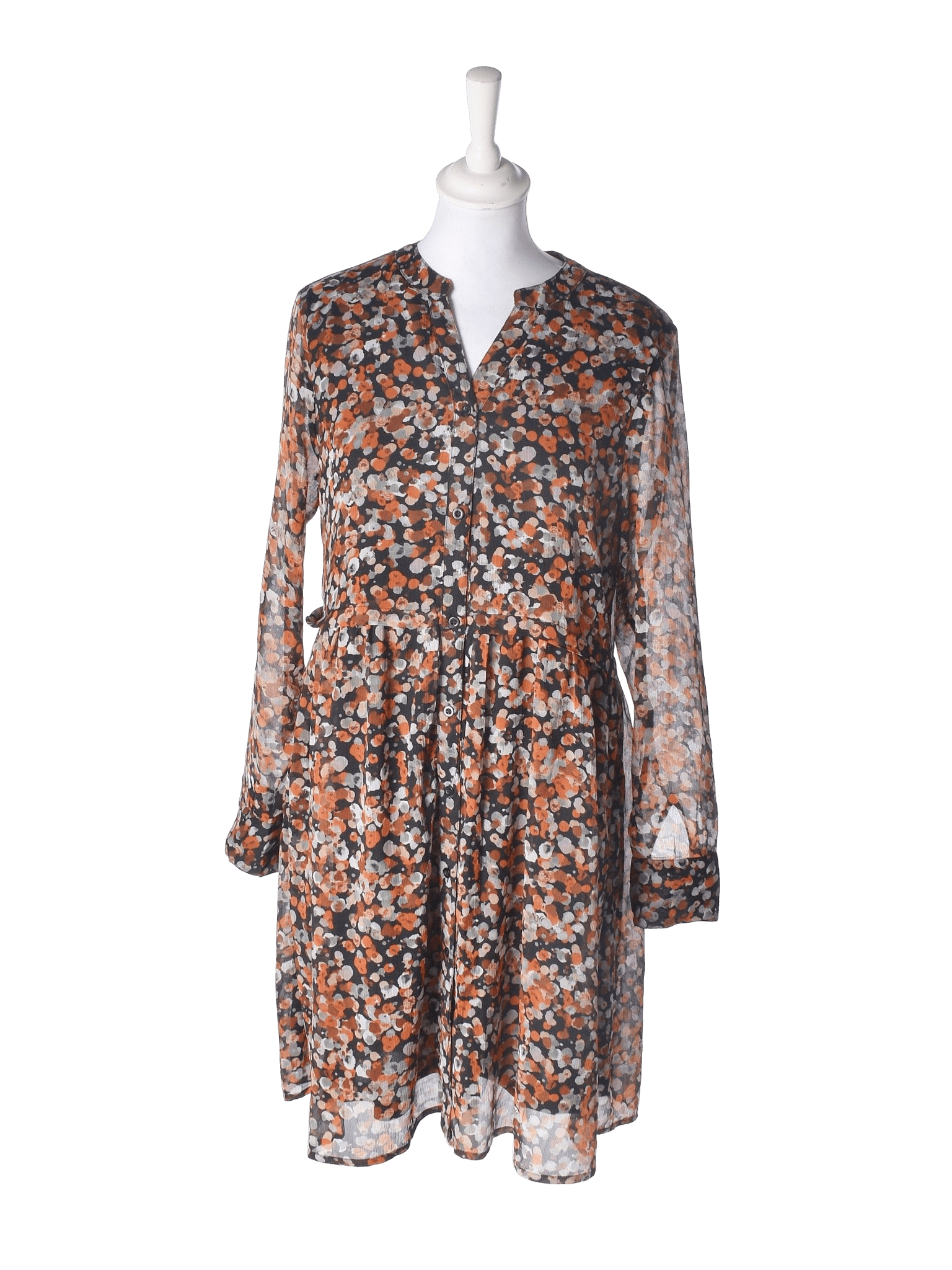 Jacqueline De Yong Kjole - 36 / Orange / Kvinde - SassyLAB Secondhand
