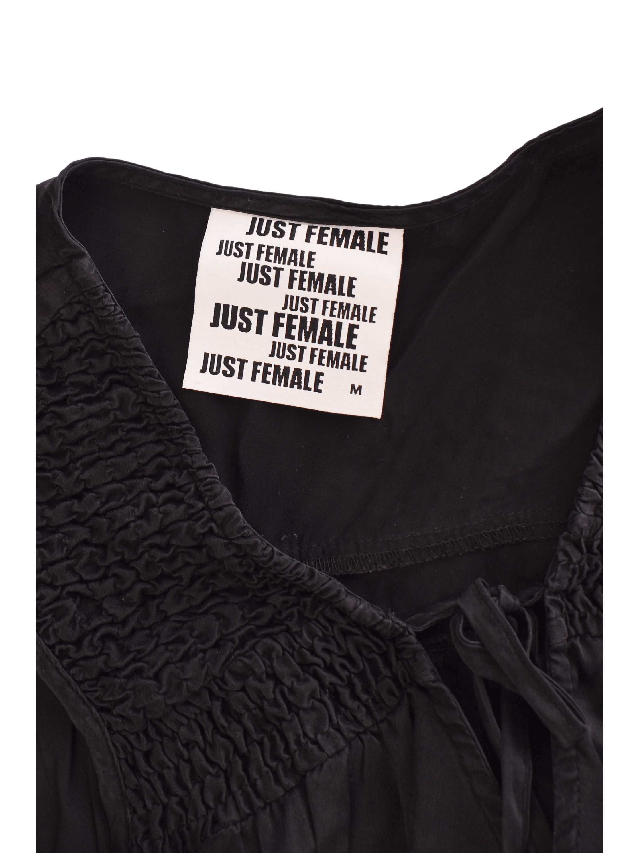 Just Female Bluse - M / Sort / Kvinde - SassyLAB Secondhand