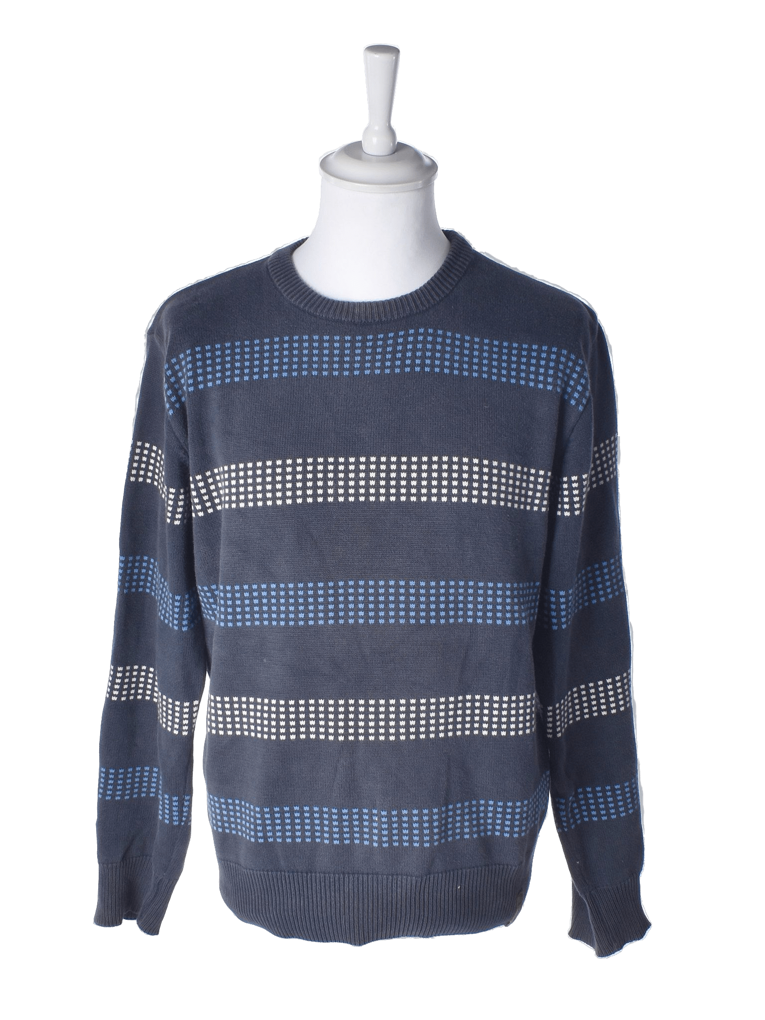 Knowledge Cotton Apparel Sweater - M / Blå / Mand - SassyLAB Secondhand