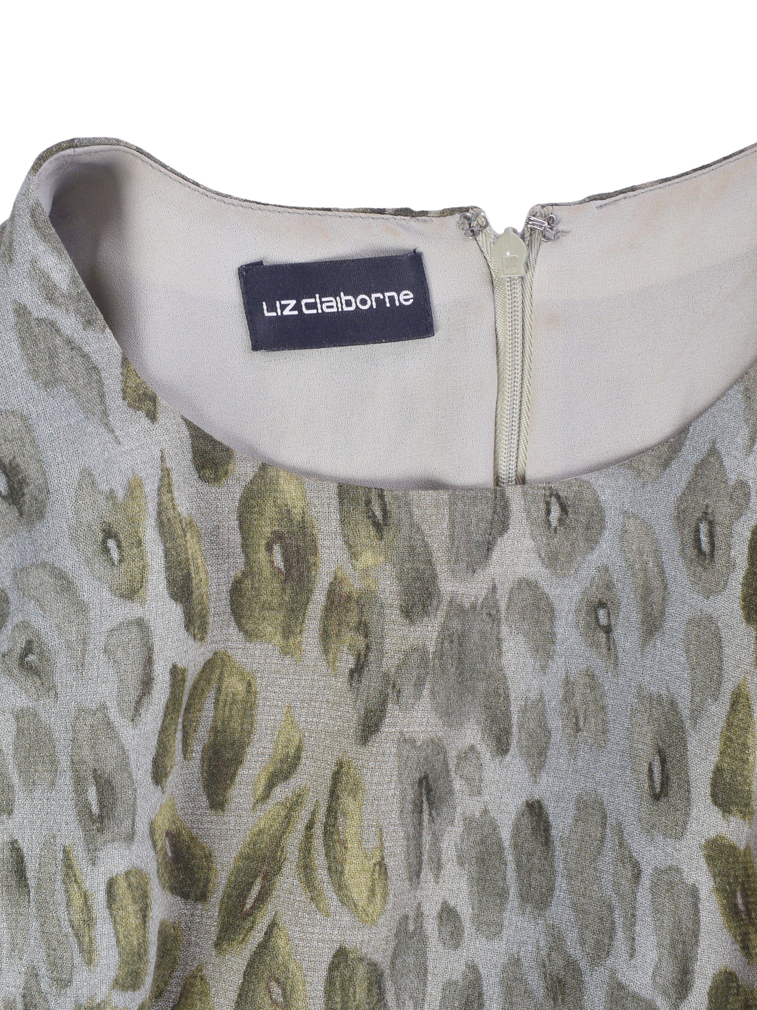 Liz Claiborne Kjole - 42 / Grøn / Kvinde - SassyLAB Secondhand