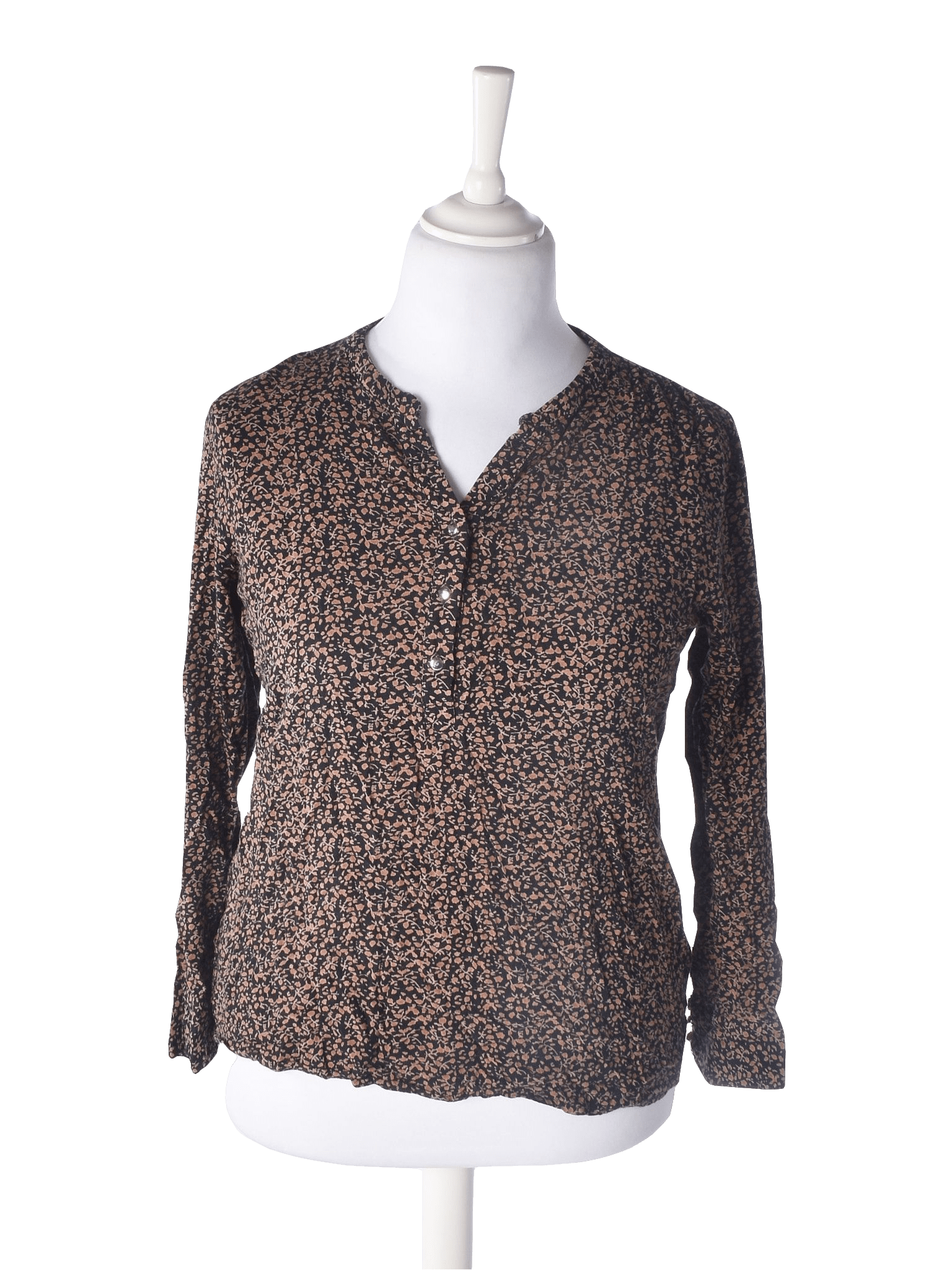 Marc Lauge Bluse - L / Brun / Kvinde - SassyLAB Secondhand