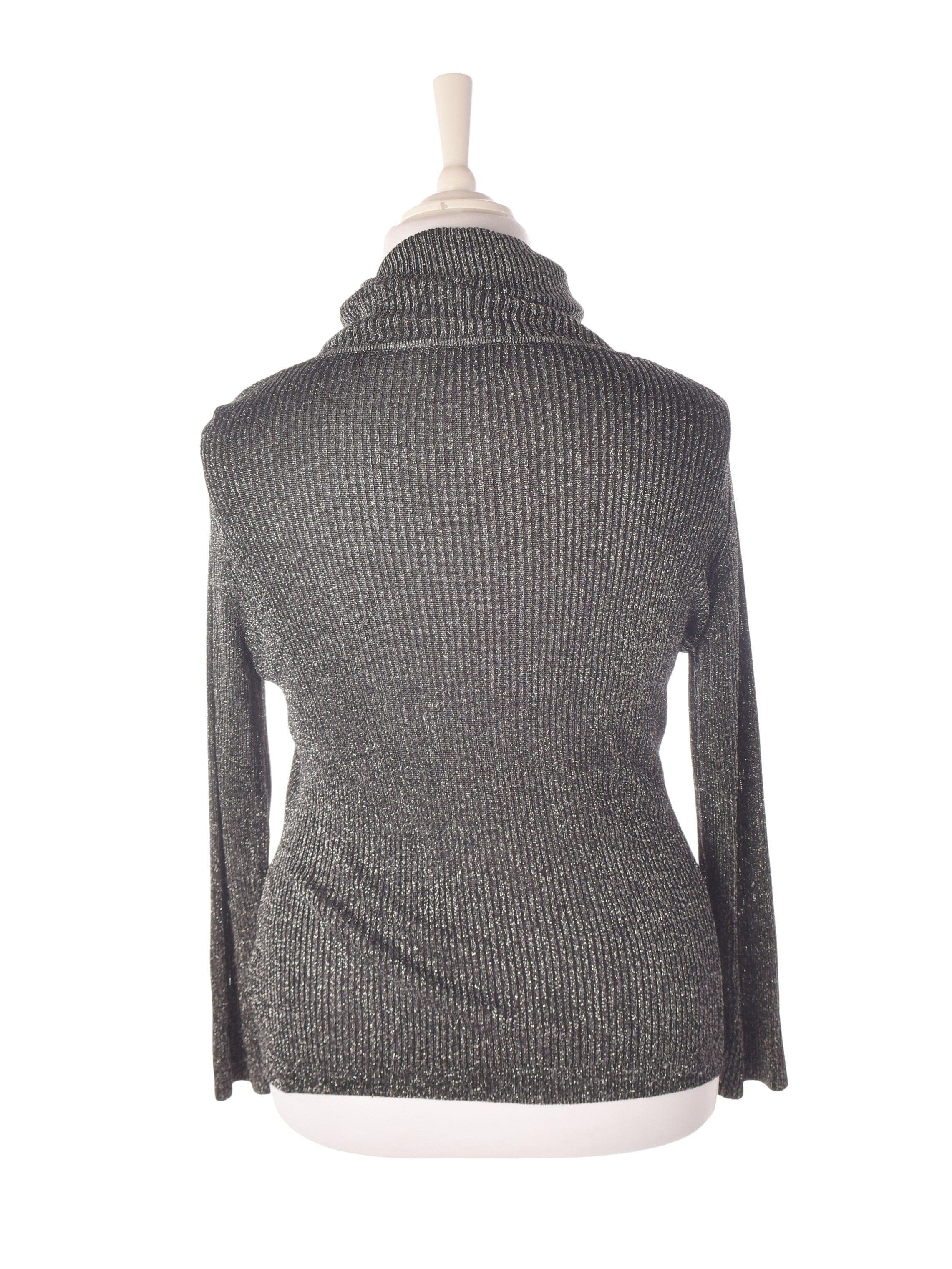 Mario Cotelli Bluse - L / Sort / Kvinde - SassyLAB Secondhand