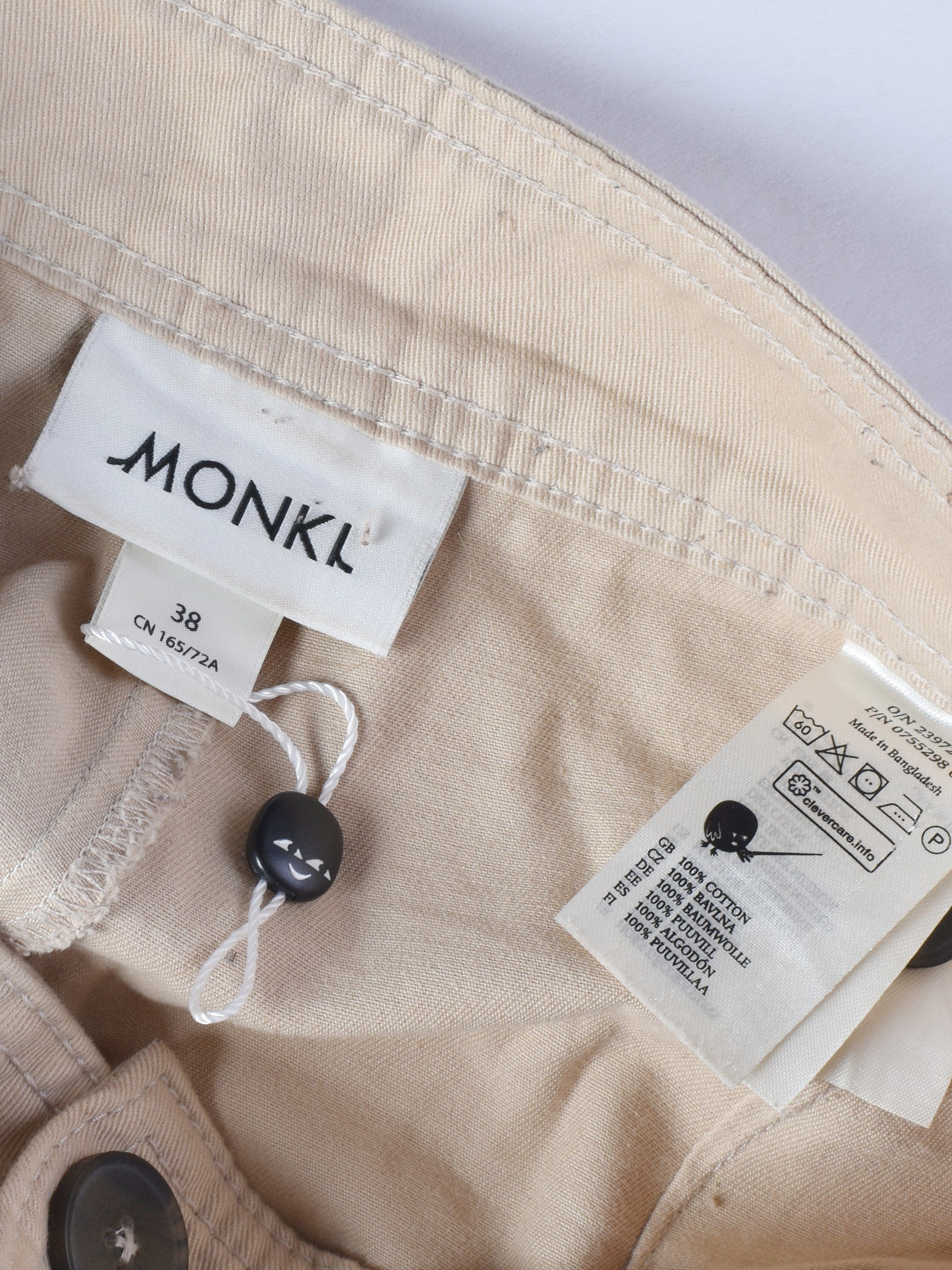 Monki Chinos - 38 / Beige / Kvinde - SassyLAB Secondhand
