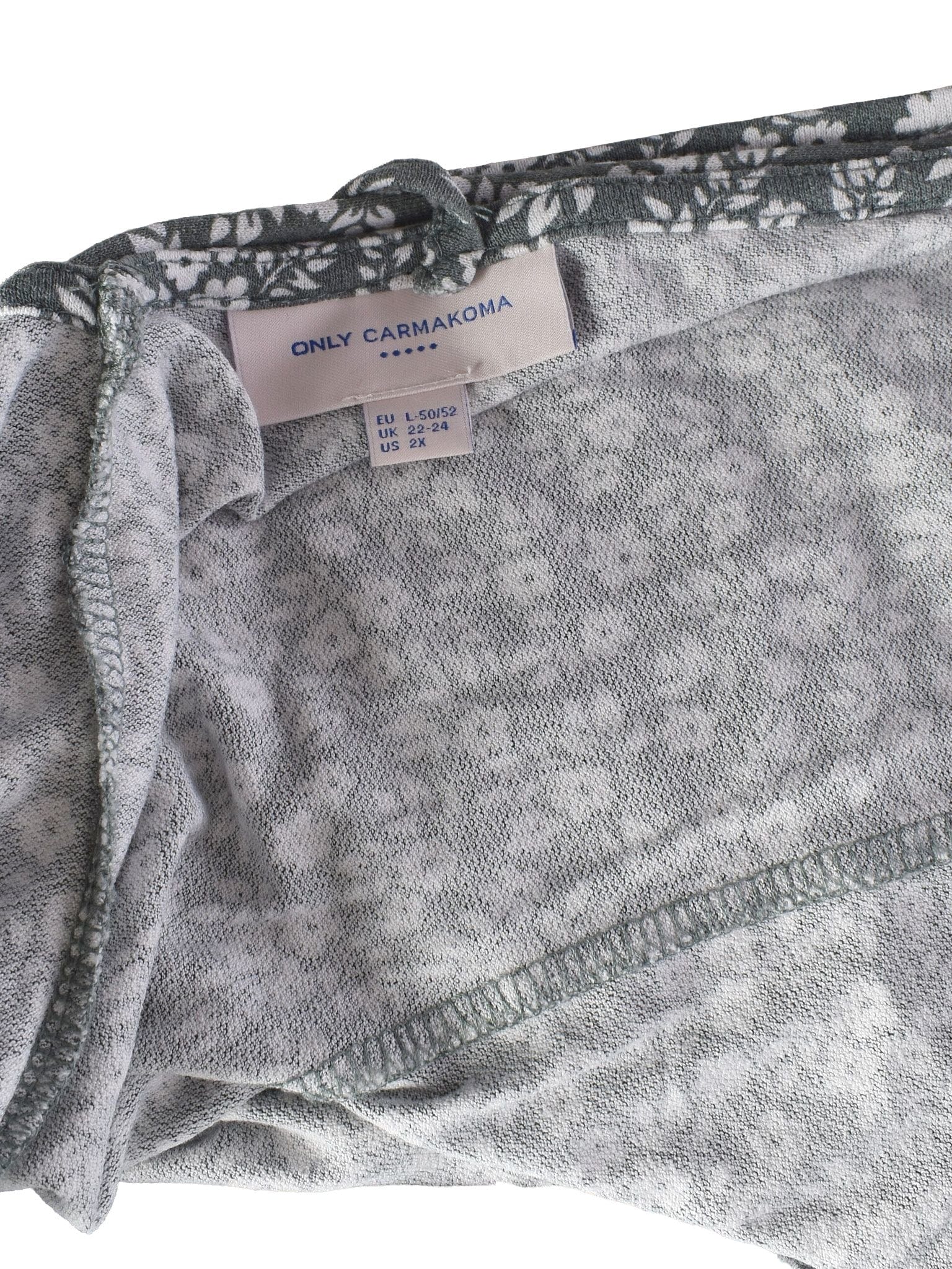 ONLY Carmakoma Kjole - 50/52 / Blomstret / Kvinde - SassyLAB Secondhand