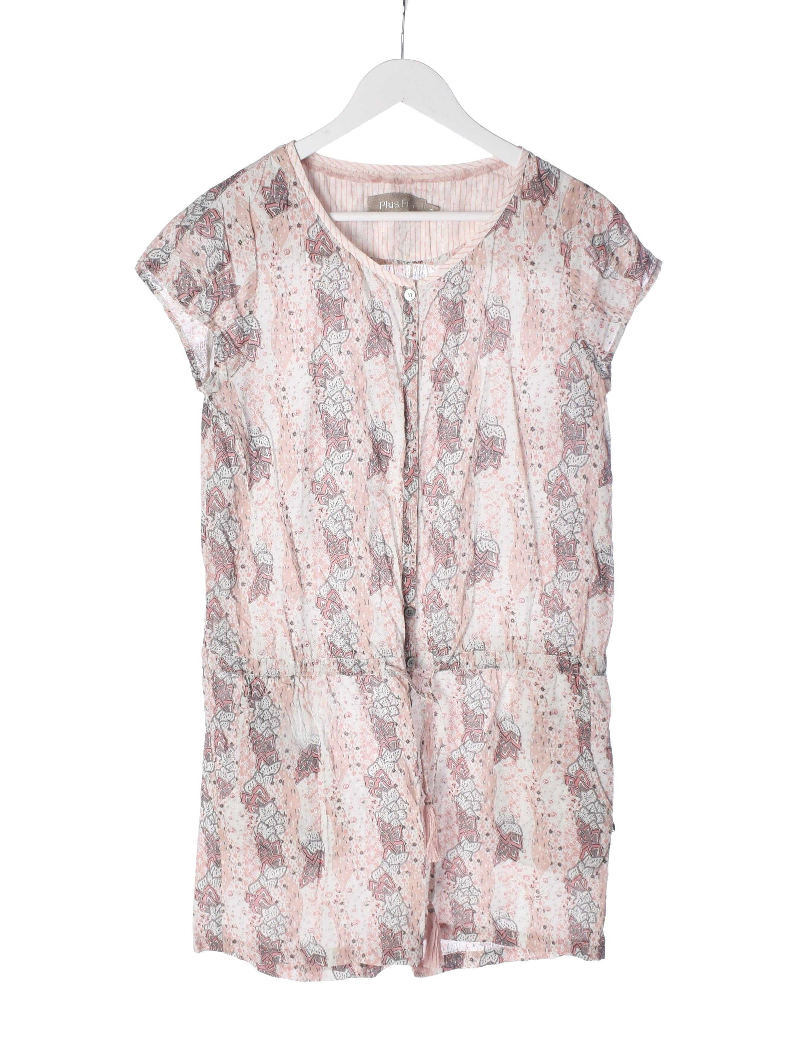Plus Fine Playsuit - S / Pink / Kvinde - SassyLAB Secondhand