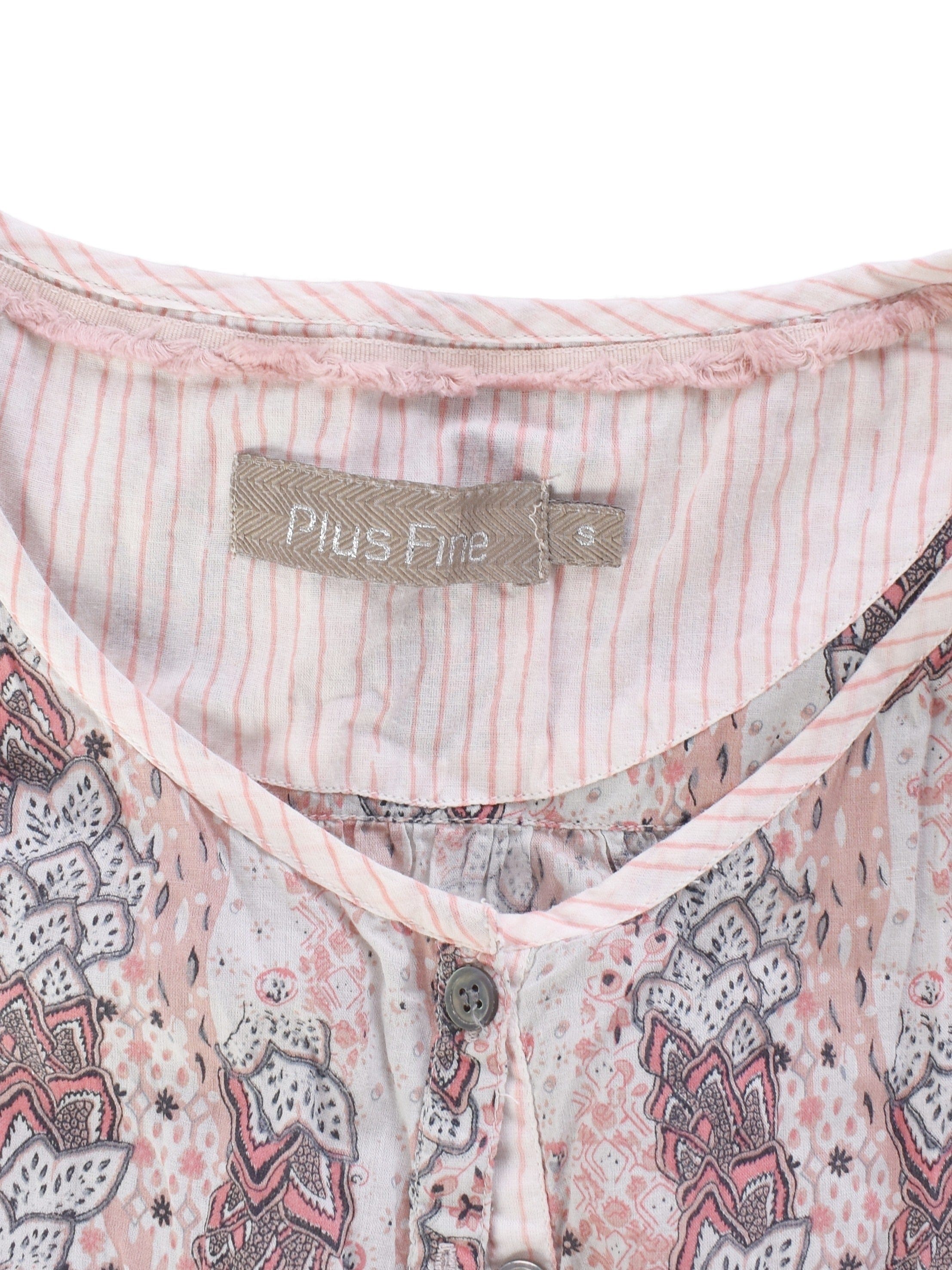 Plus Fine Playsuit - S / Pink / Kvinde - SassyLAB Secondhand
