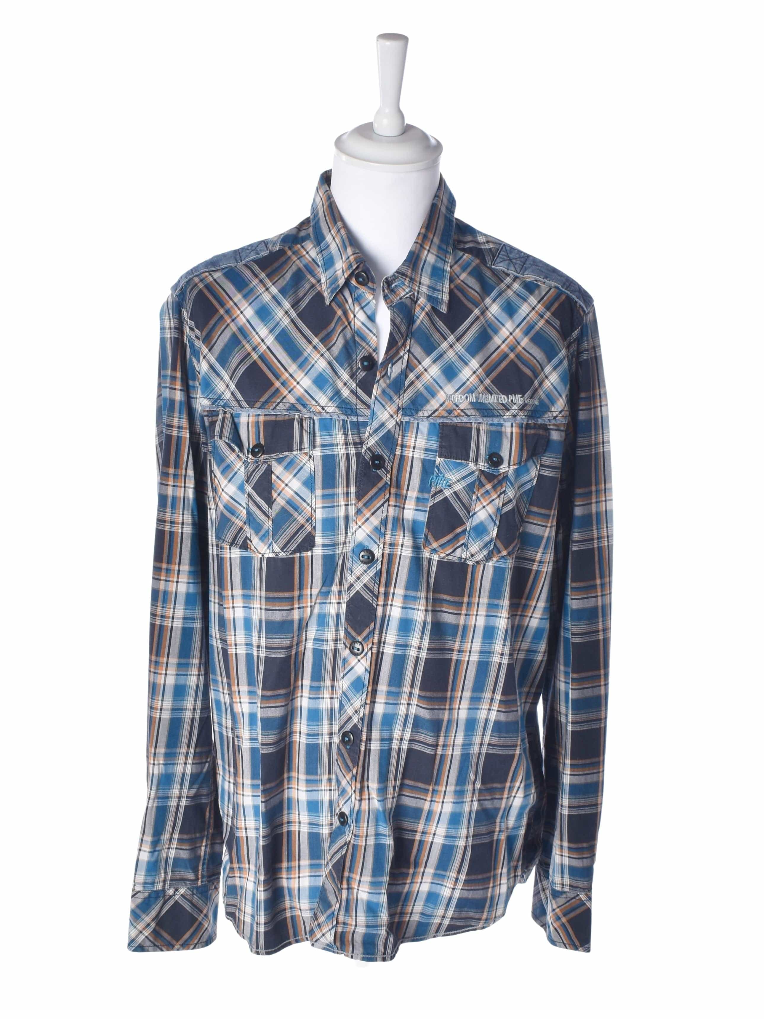 PME Legend Skjorte - XXXL / Blå / Mand - SassyLAB Secondhand