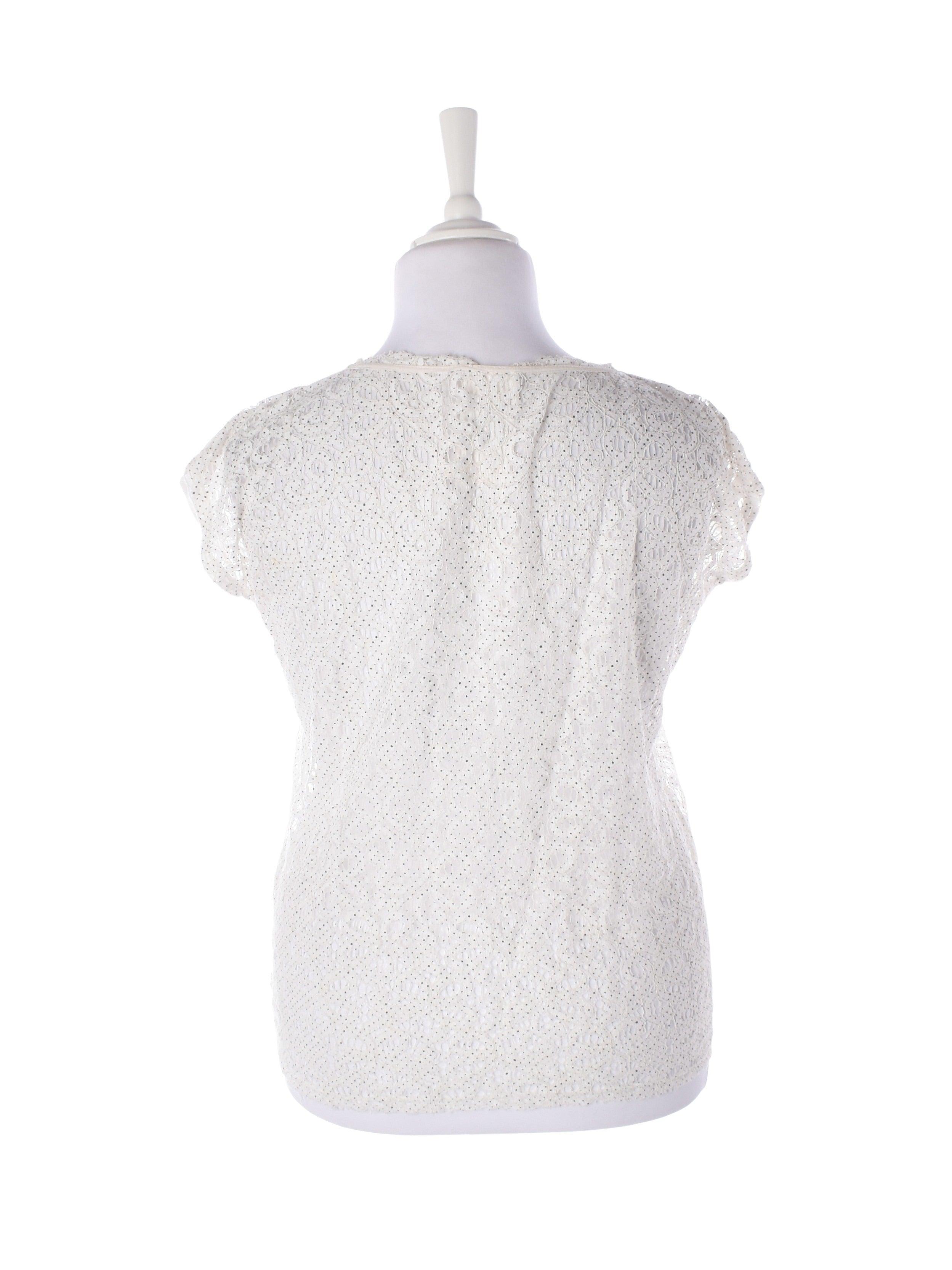 Project AJ117 Bluse - L / Hvid / Kvinde - SassyLAB Secondhand