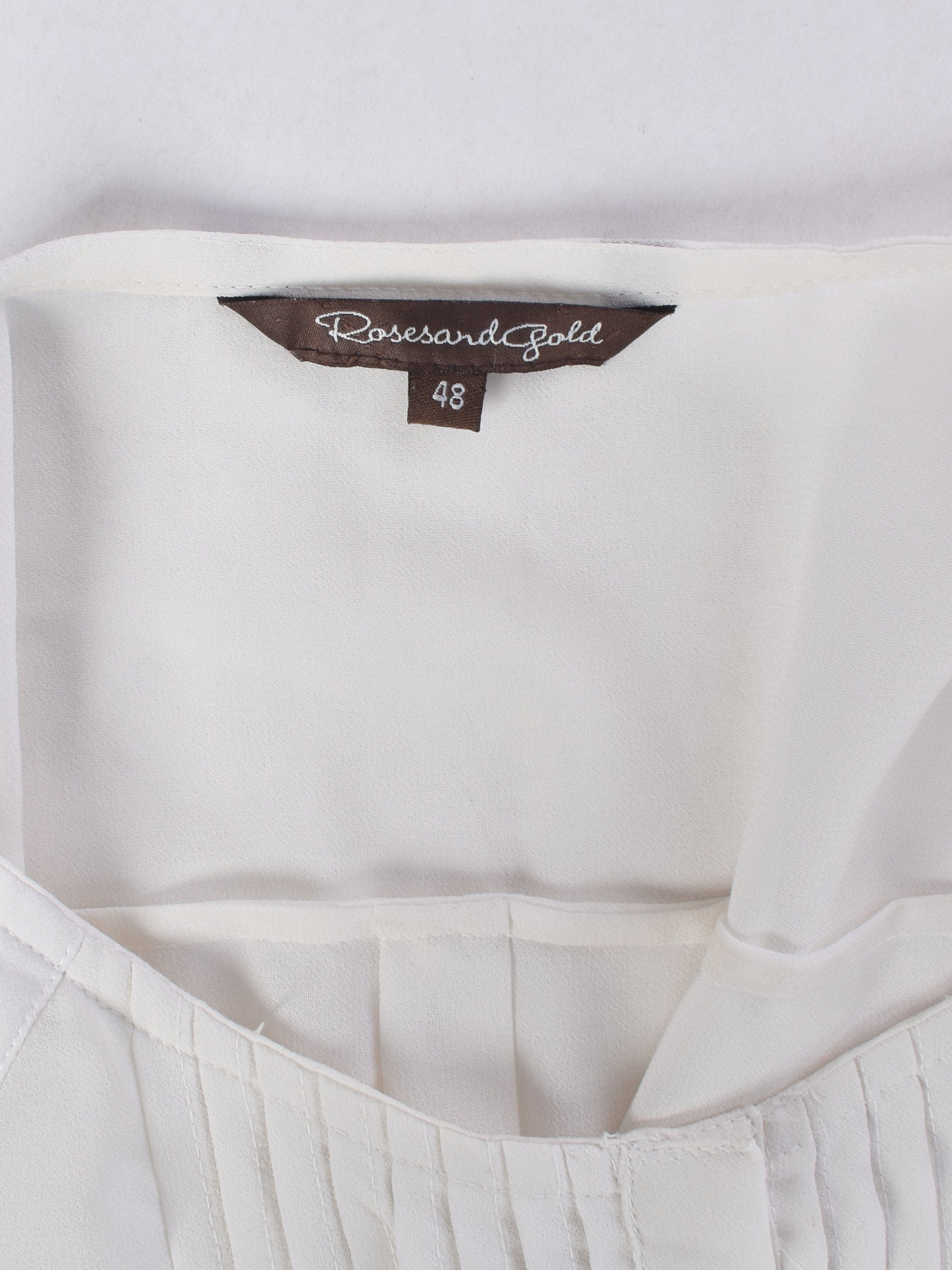 Rosesand Gold Top - 48 / Hvid / Kvinde - SassyLAB Secondhand