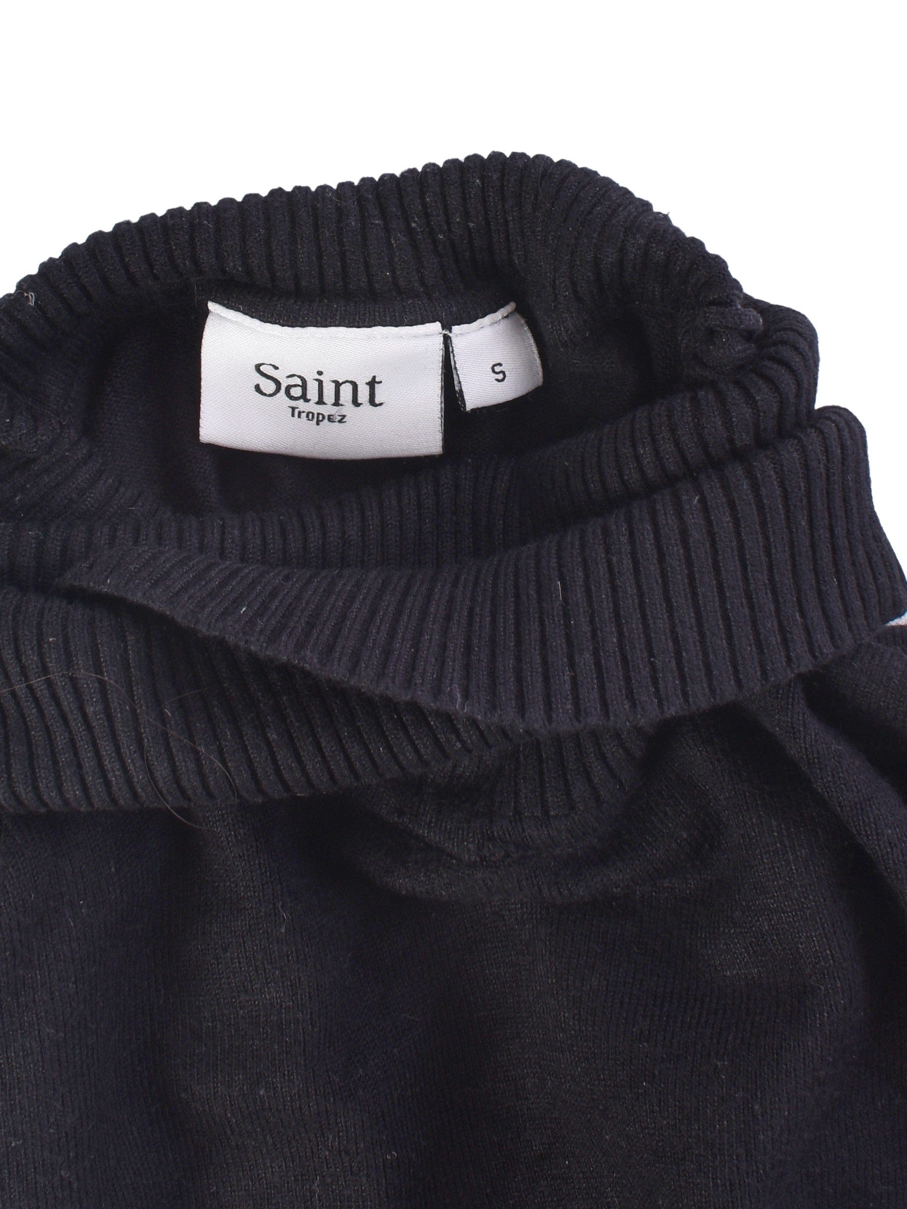 Saint Tropez Bluse - S / Sort / Kvinde - SassyLAB Secondhand