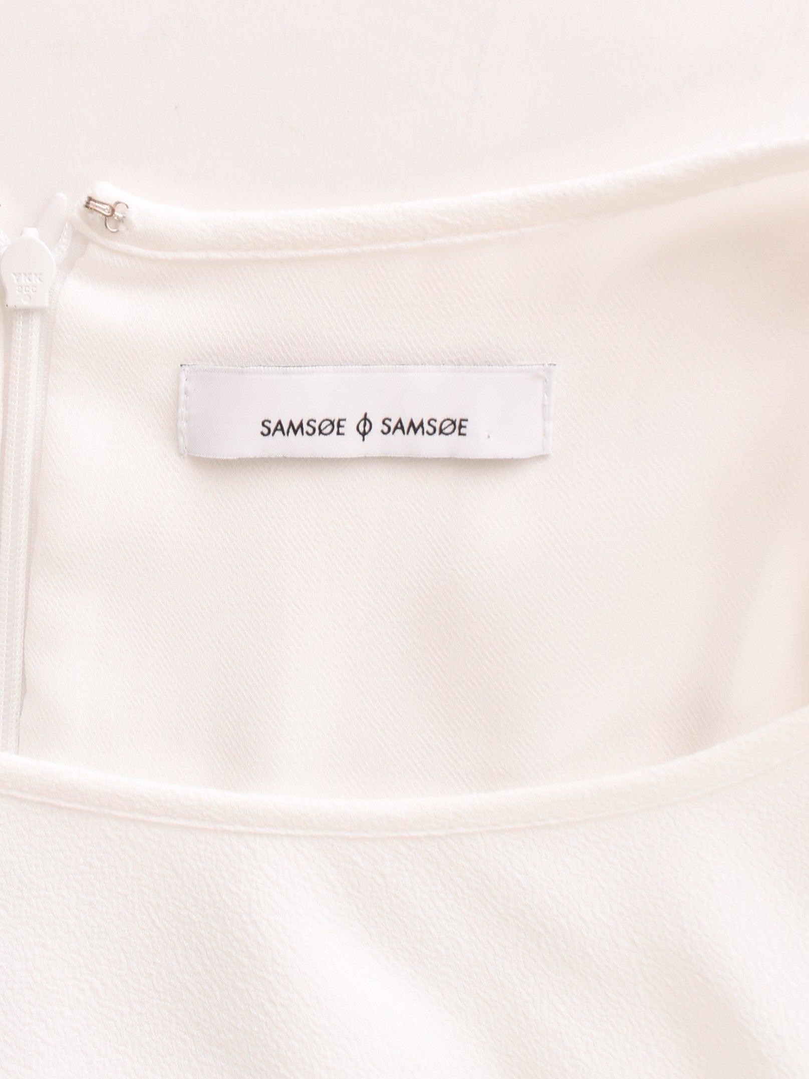 Samsøe Samsøe Kjole - S / Hvid / Kvinde - SassyLAB Secondhand