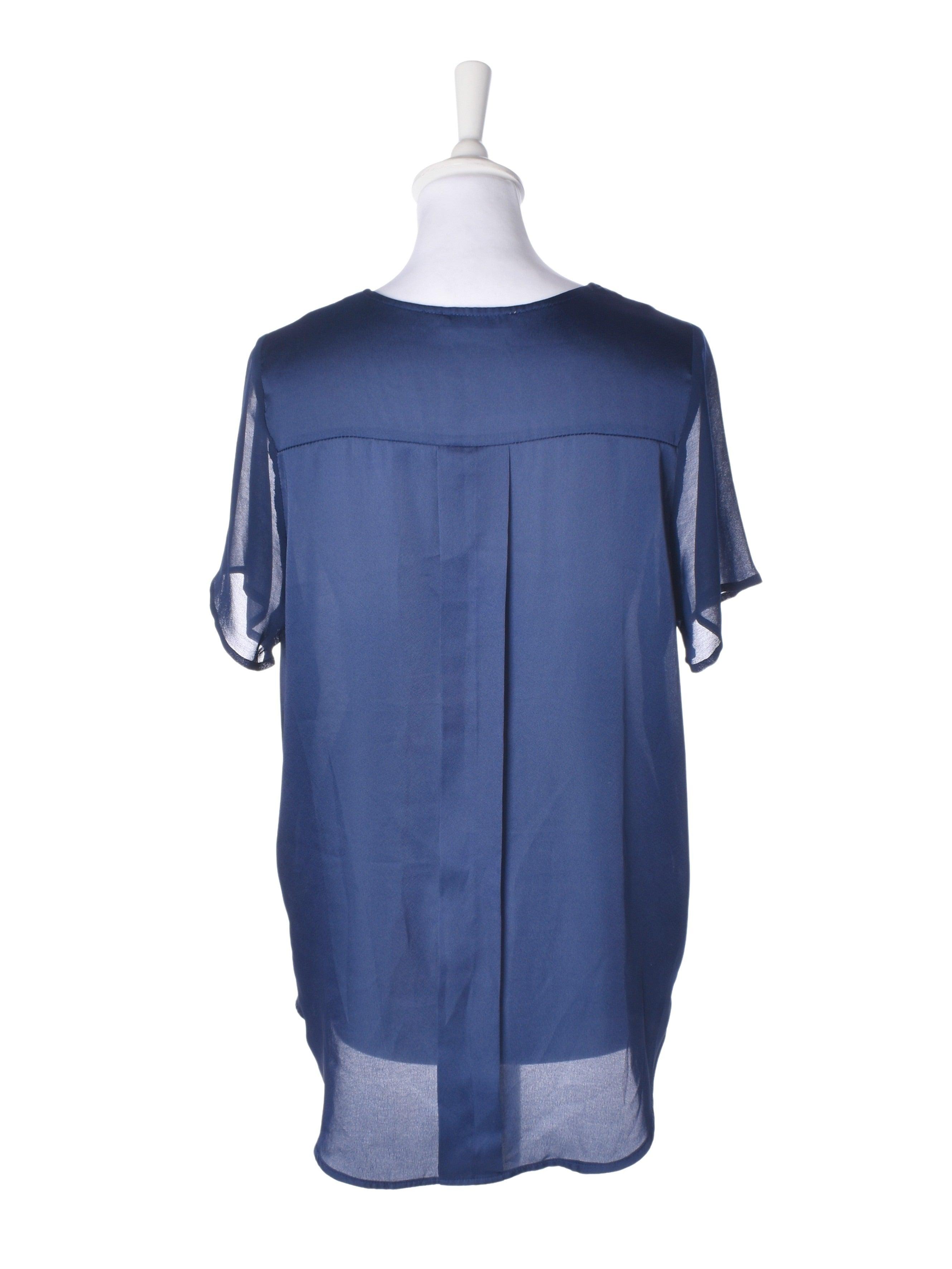 Second Female Bluse - S / Blå / Kvinde - SassyLAB Secondhand