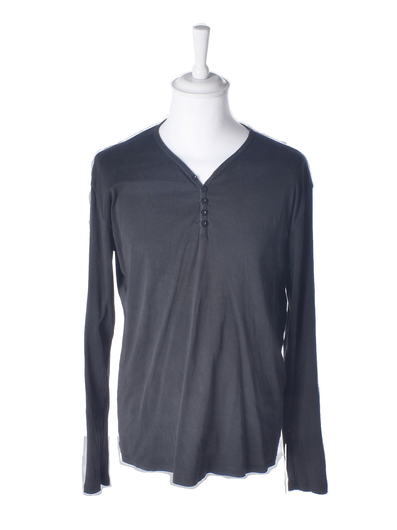 Solid Jeans Bluse - XL / Sort / Mand - SassyLAB Secondhand