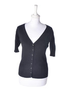 Soya Cardigan - S / Sort / Kvinde - SassyLAB Secondhand