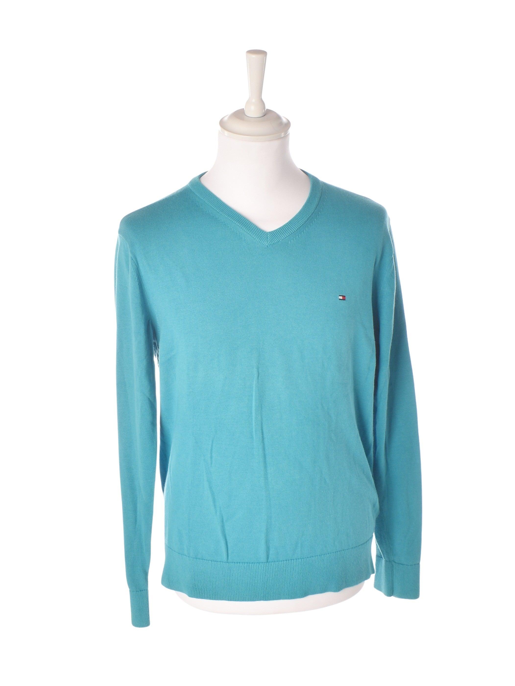 Tommy Hilfiger Striktrøje - M / Blå / Mand - SassyLAB Secondhand