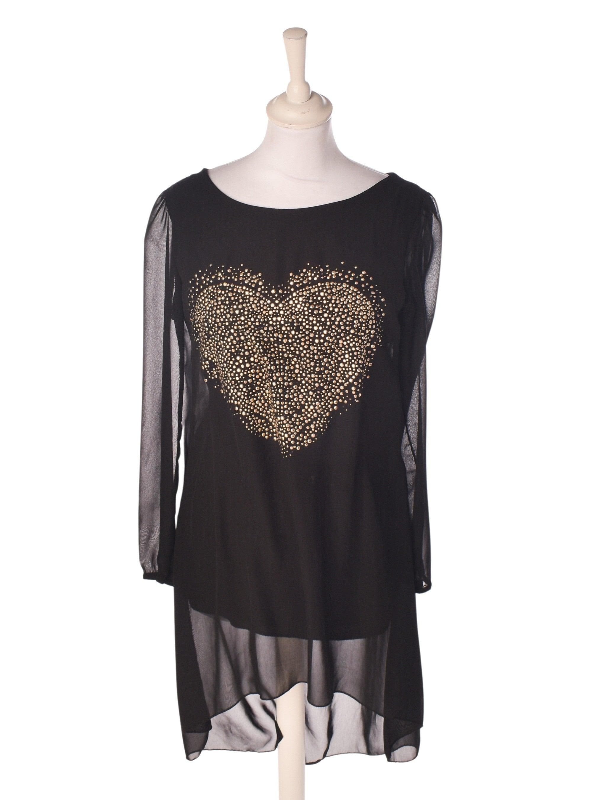 Ukendt Brand Bluse - M / Sort / Kvinde - SassyLAB Secondhand