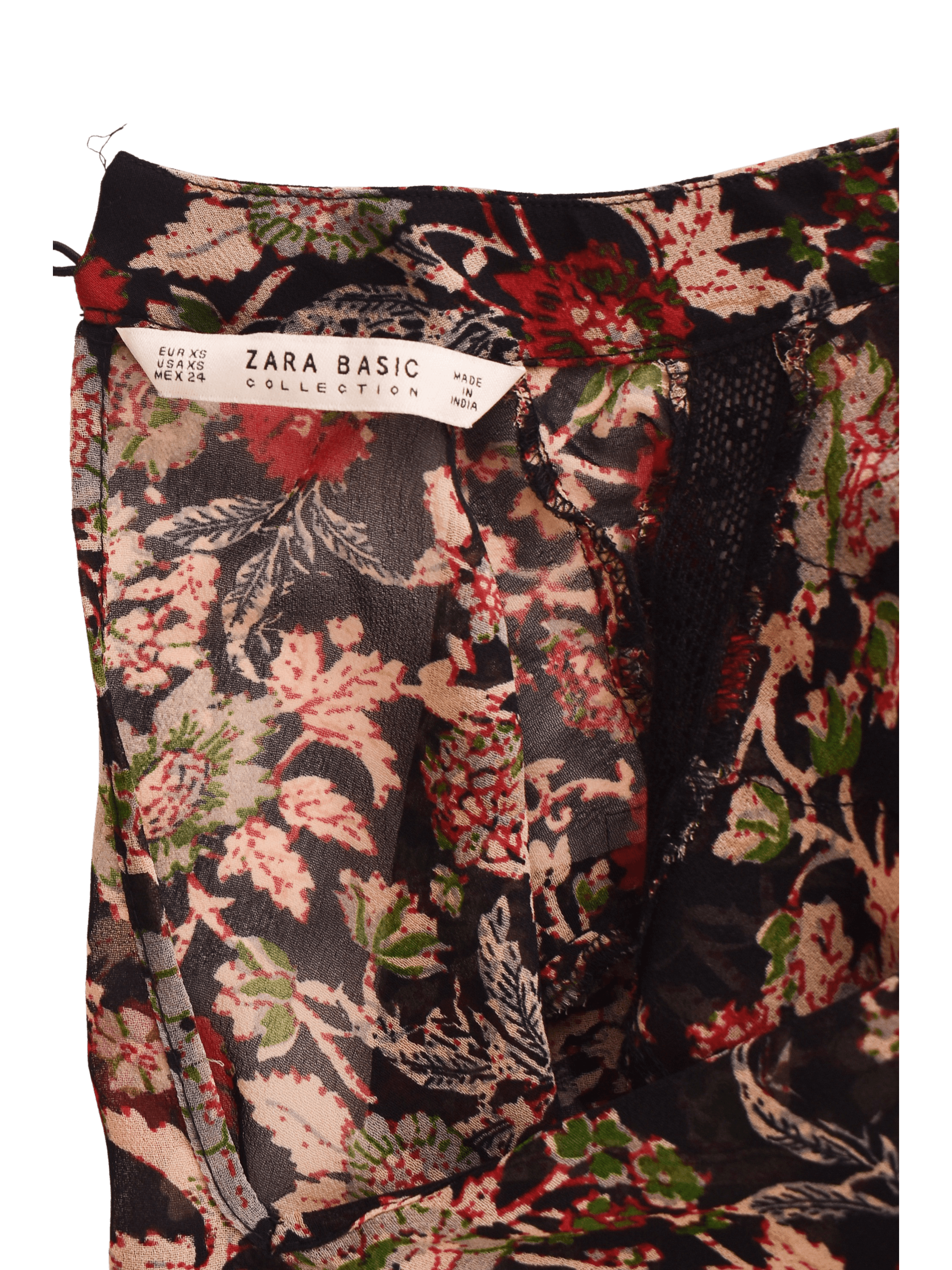 Zara Bluse - XS / Blomstret / Kvinde - SassyLAB Secondhand