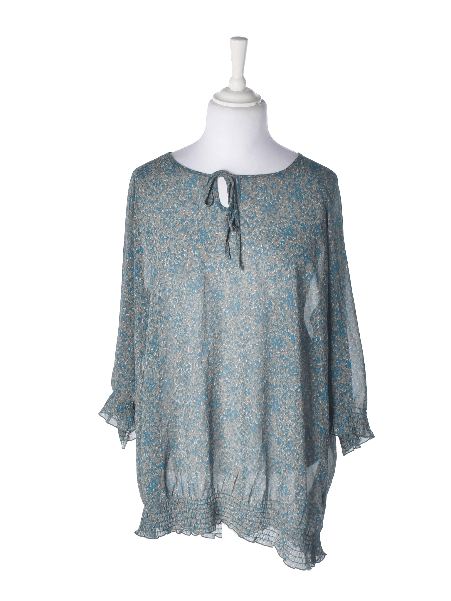 Zizzi Bluse - L / Blå / Kvinde - SassyLAB Secondhand