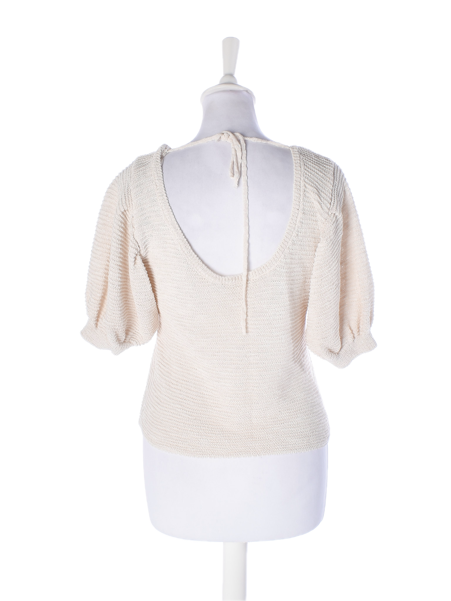 Bluse M / Beige / Kvinde
