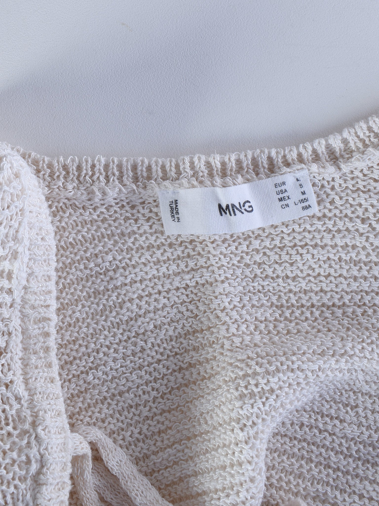 Bluse M / Beige / Kvinde