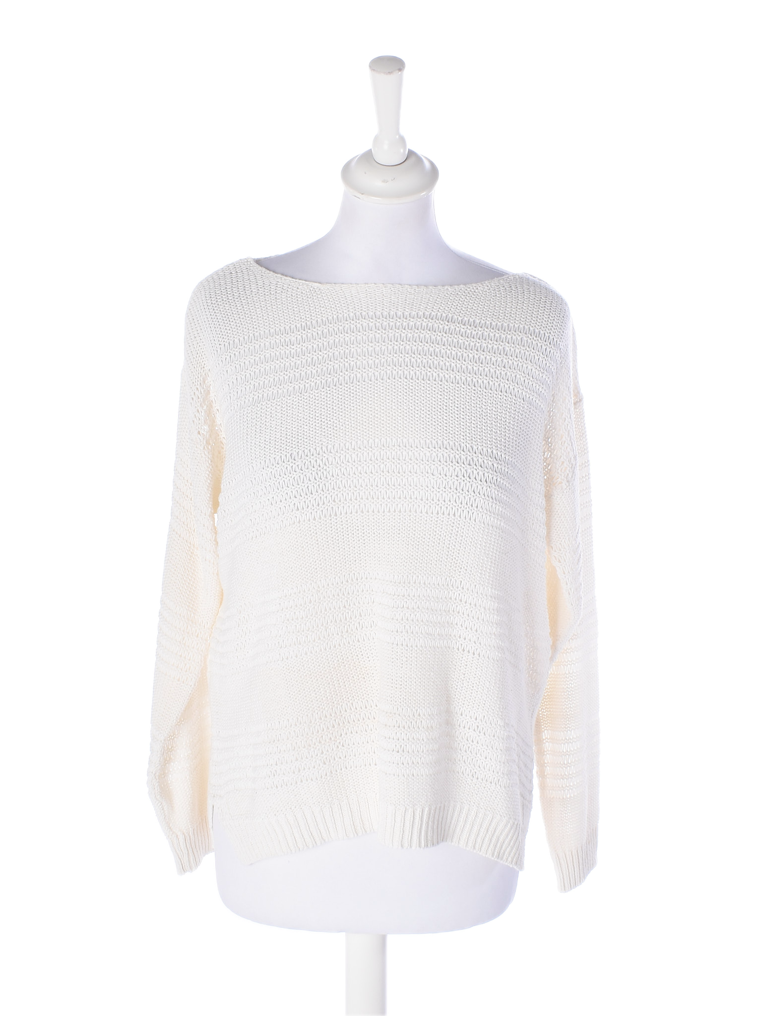 Striktrøje M / Beige / Kvinde